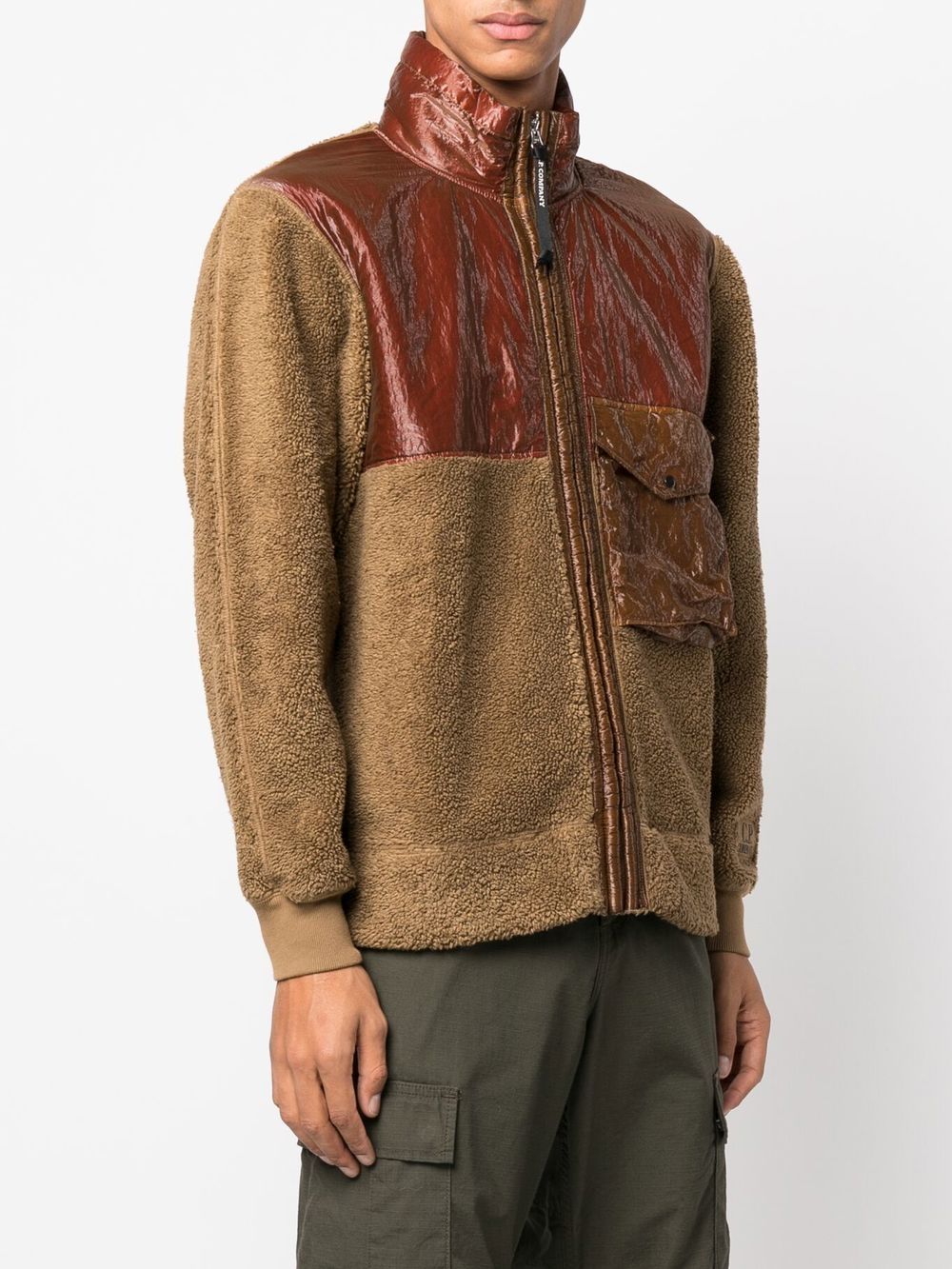 C.P. COMPANY Brown Sweater for Men | Warm Knit Pullover | Casual Winter Fashion | Perfect for Outdoor Activities & Office Wear