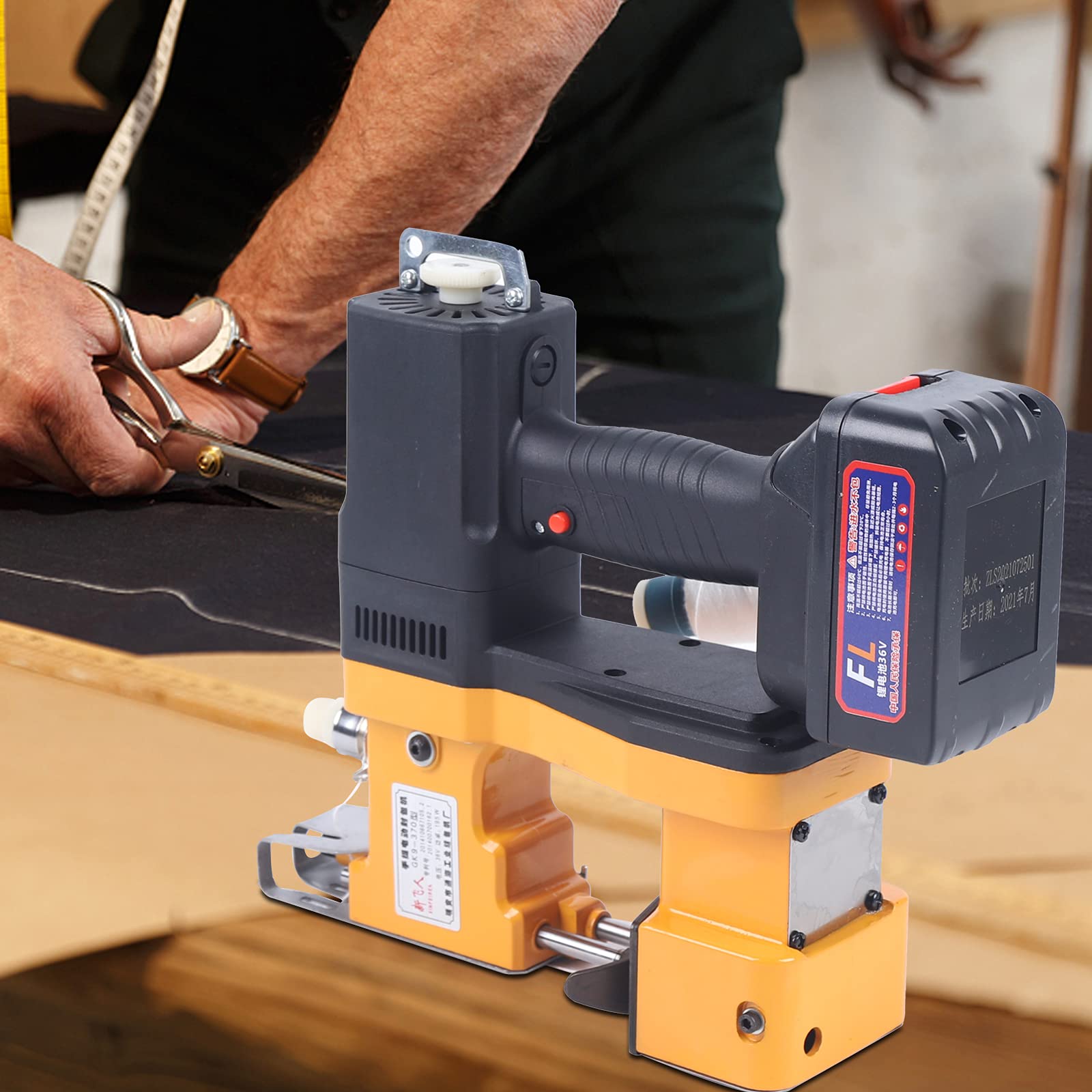 **Industrial Portable Electric Bag Closer Sewing Machine – Handheld Bag Sealer with Charger & Thread – Ideal for Sack Sealing, Packaging, and DIY Projects**    *(Use Cases: Perfect for farms, warehouses, food packaging, and home sewing projects.)*