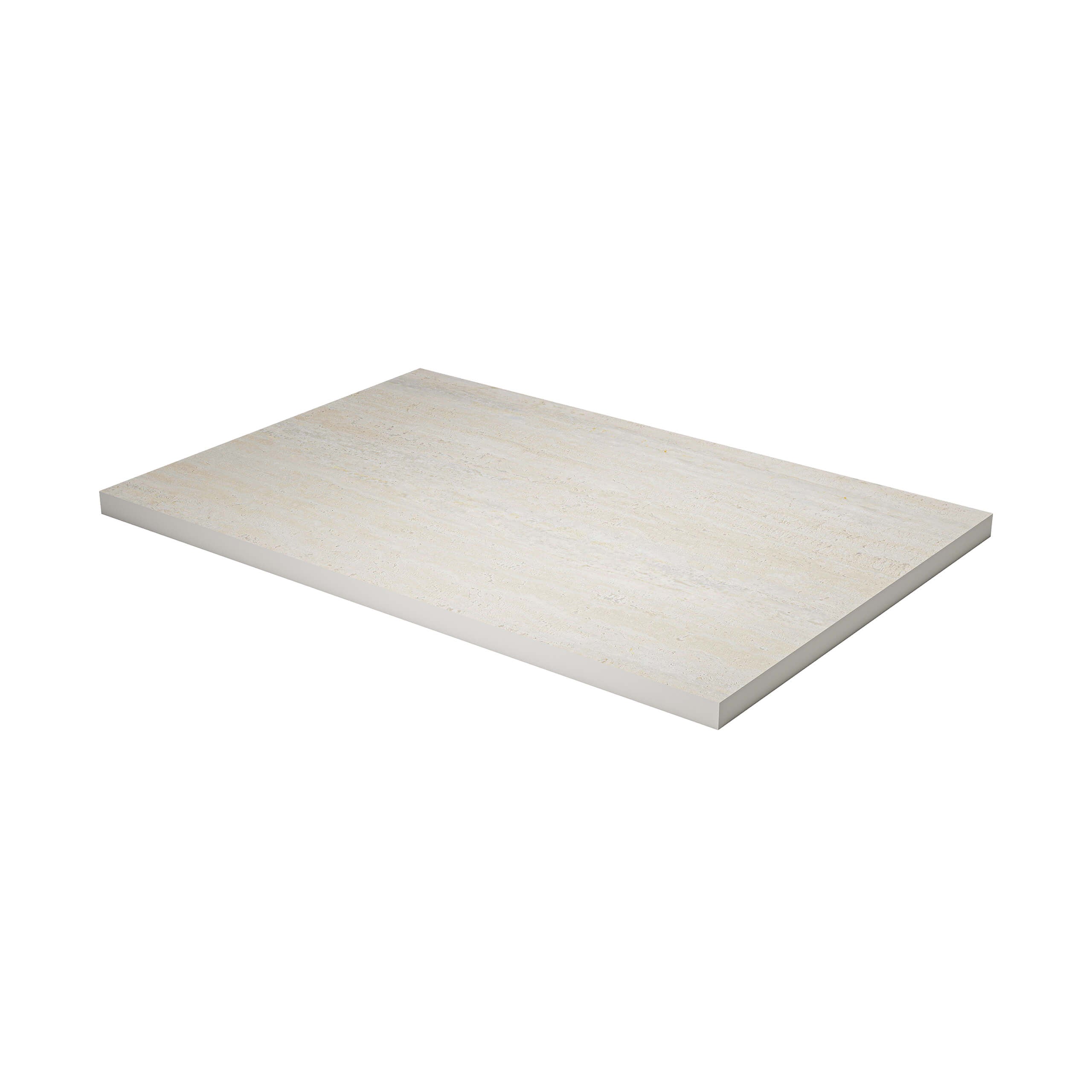 Avoca Bullnose Square Edge 600x400 Grip Bianco Ceramic Tile - Premium Matte Finish for Kitchen Backsplash, Bathroom Walls & Flooring