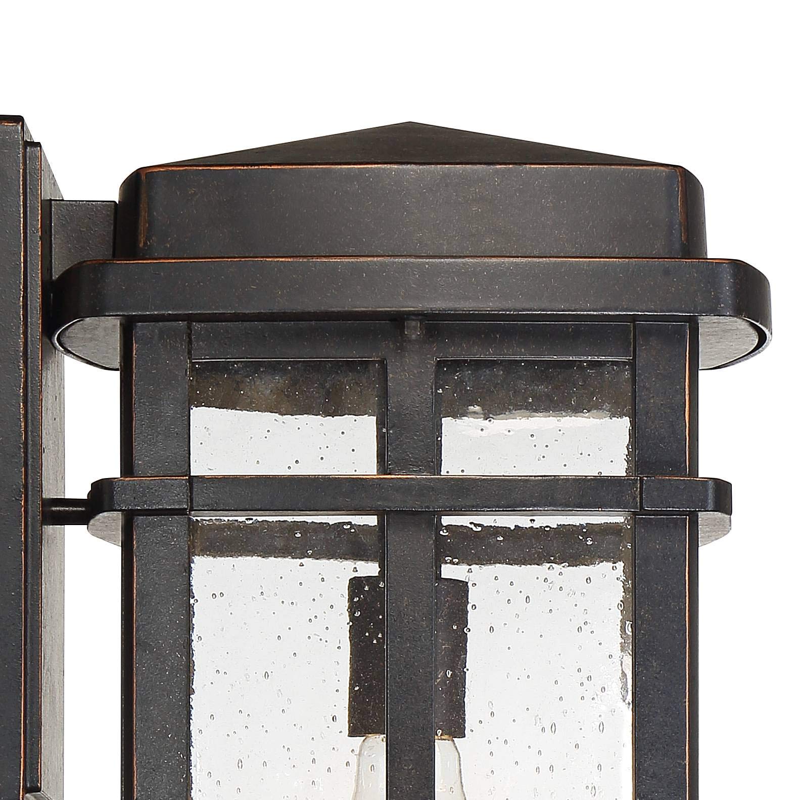 John Timberland Neri Mission Industrial Box-Shaped Outdoor Wall Light Fixture - Oil Rubbed Bronze 16