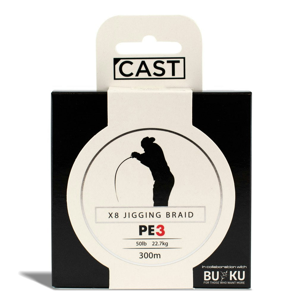 Cast Buku Jigging Braid X8 - Premium Saltwater Fishing Line for Jigging, Trolling & Deep Sea Fishing - High Strength 8-Strand PE Braided Line - Perfect for Offshore, Inshore & Boat Fishing Adventures
