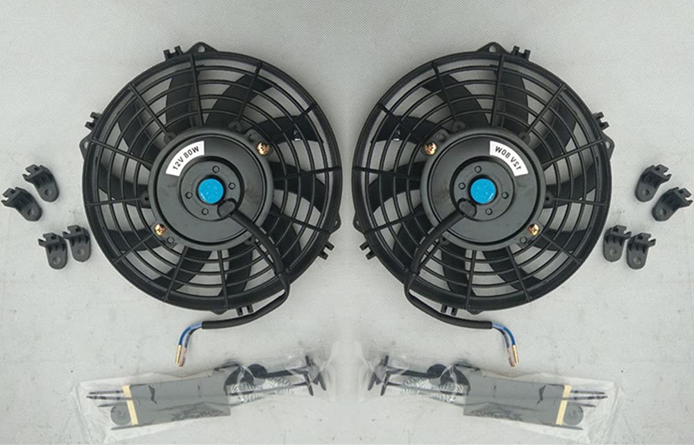 High Performance 3 Row Aluminum Radiator with Dual Fans for 1970-1981 Pontiac Firebird/Trans Am V8 I6 - Perfect for Engine Cooling & Summer Driving