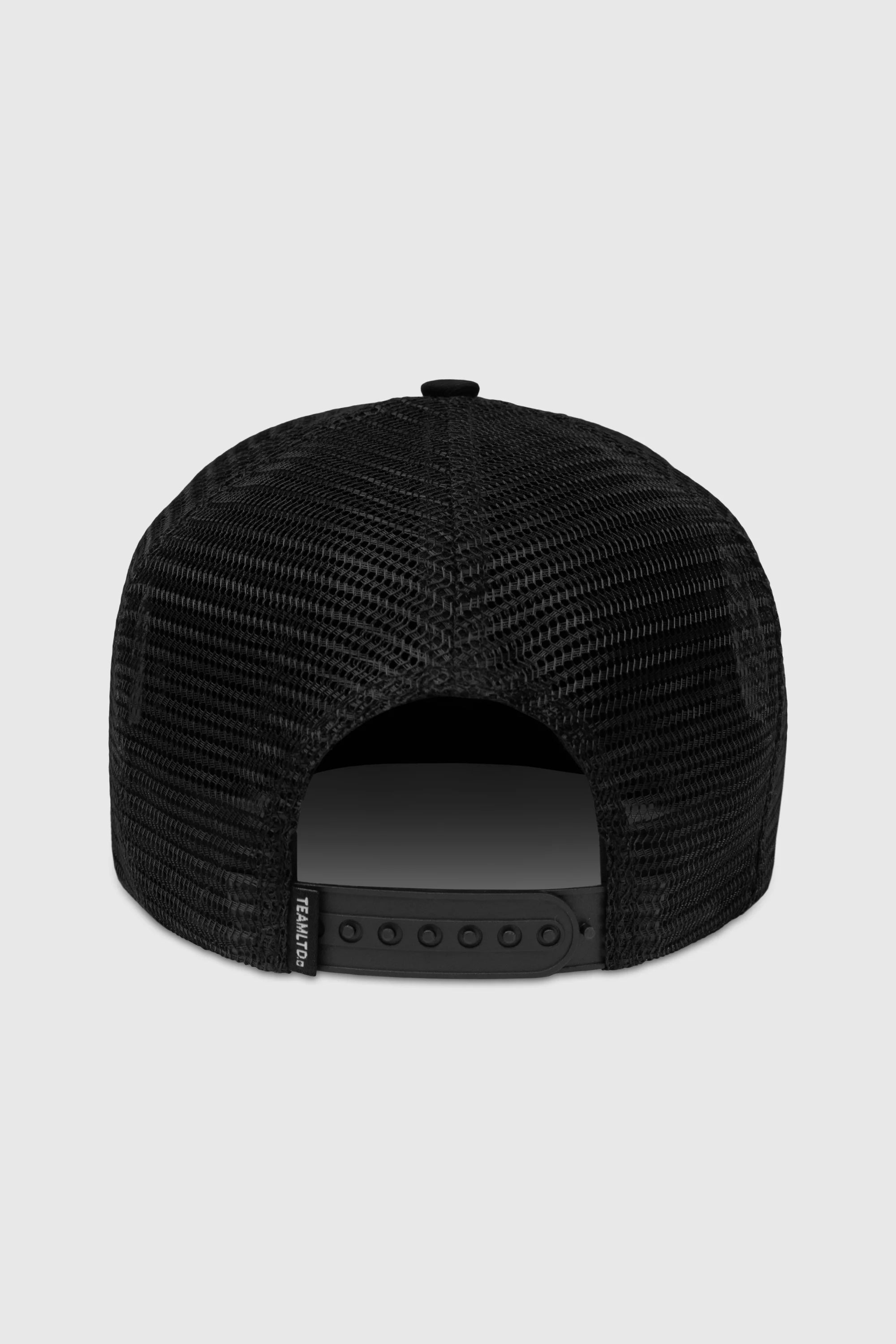 Black Embroidered Logo Trucker Hat - Adjustable Snapback Cap for Men & Women - Perfect for Outdoor Activities, Sports & Casual Wear