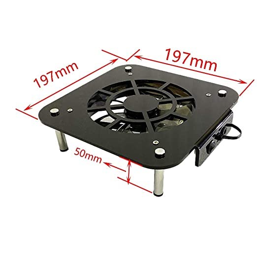 Mac Mini Cooling Fan - High-Speed Dual-Layer Acrylic Chassis with 12cm Silent Fan for Enhanced Overclocking | Perfect for Gaming, Video Editing & Workstation Cooling