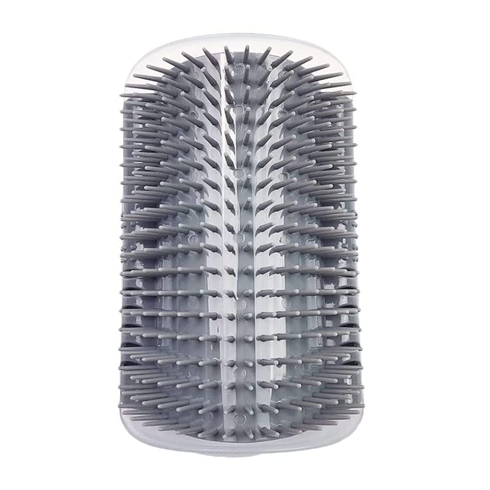 Self Grooming Brush for Cats - Soft Massage Comb for Short & Long Hair - Wall Mounted Face Scratcher & Corner Groomer (Large Size) - Perfect for Stress Relief & Coat Maintenance at Home