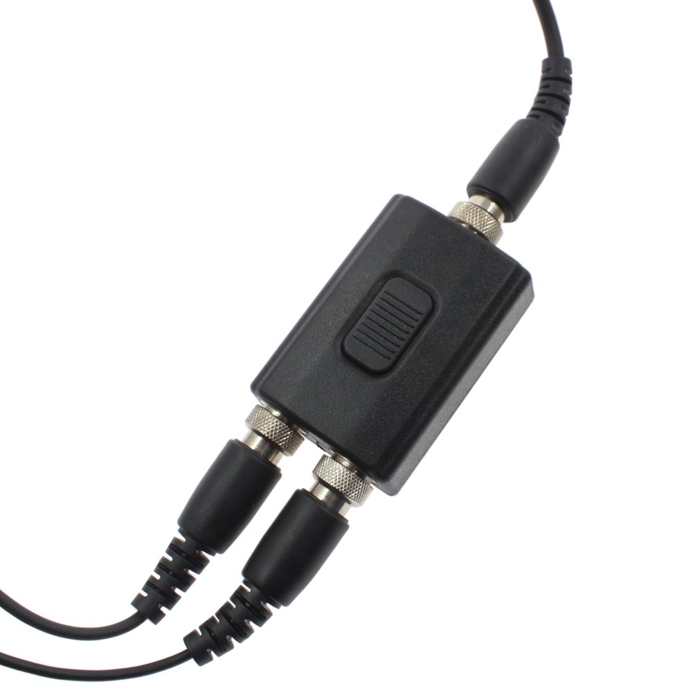 Tenq® 1 Pin Air Covert Acoustic Tube Earpiece Headset with Throat Mic & PTT Button - Compatible with Motorola MT400 T8000 T5522 T7200 EM1000 Radios - Ideal for Security, Surveillance & Tactical Operations