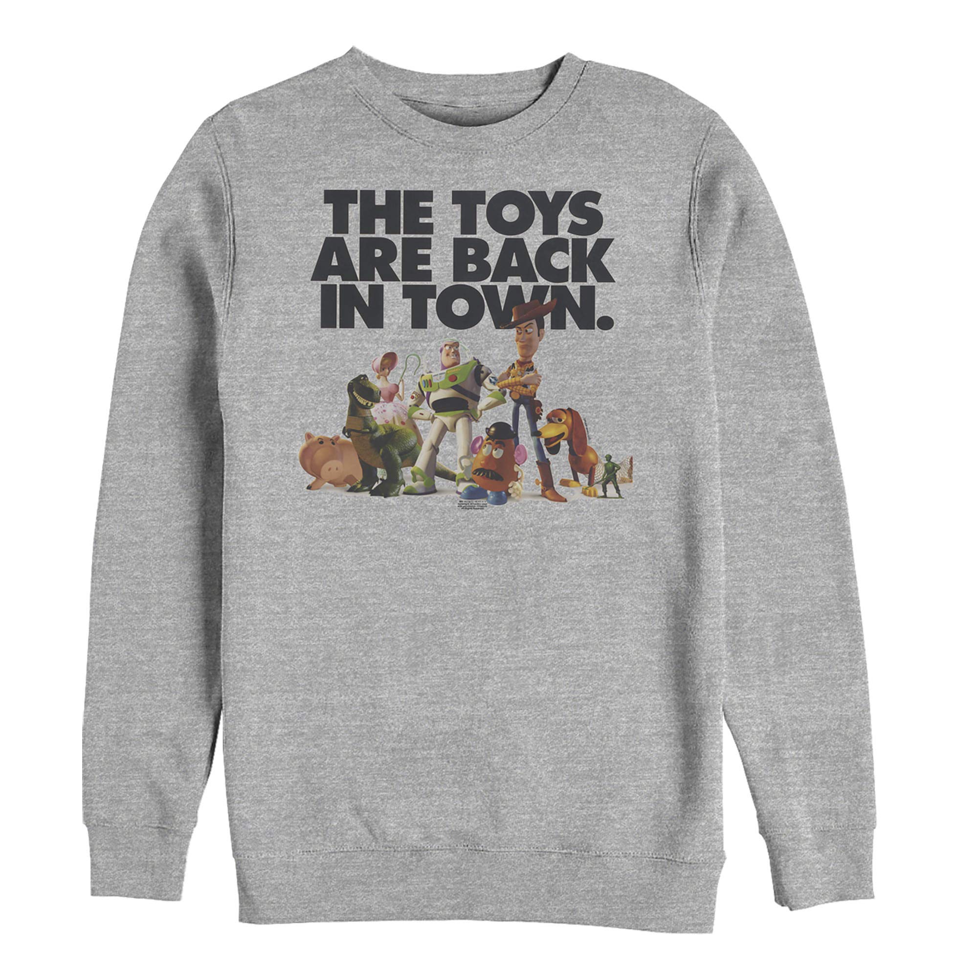 Men's Toy Story 'Toys Are Back in Town' Graphic Sweatshirt | Disney Pixar Movie Merch | Casual Pullover Hoodie for Fans & Collectors – Perfect for Cosplay, Gifts, and Everyday Wear