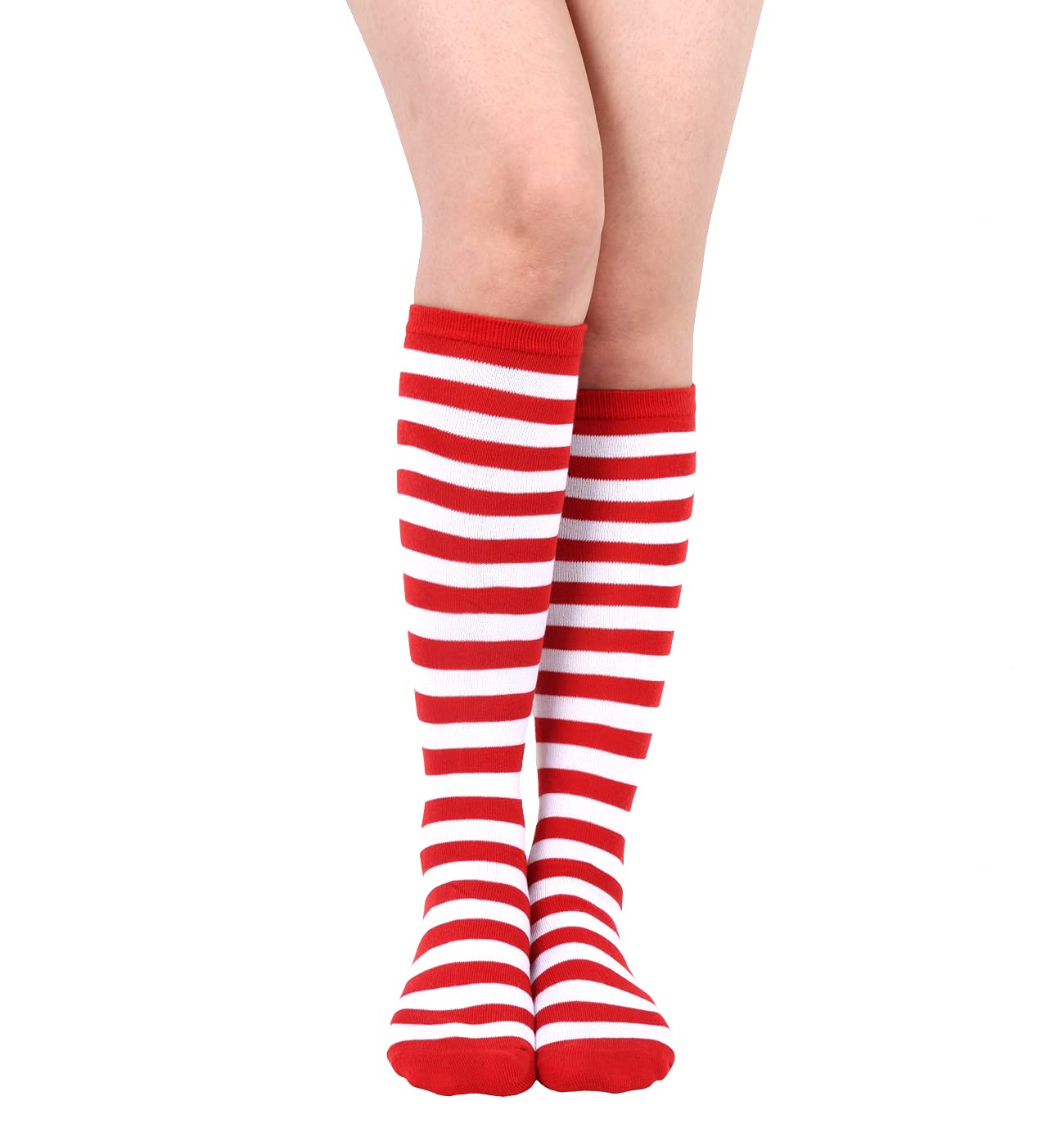 Benefeet Women's Knee High Striped Socks - Colorful Novelty Athletic Tube Socks for Women & Girls - Perfect for Running, Yoga, Workouts & Casual Wear