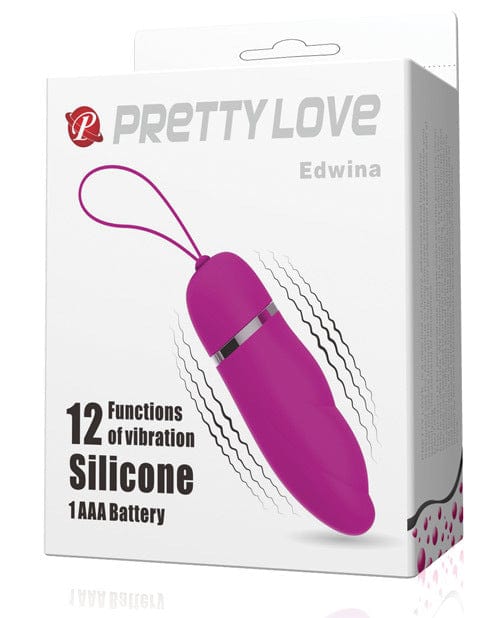 Pretty Love Edwina Vibrating Egg - Powerful Mini Massager for Women, Rechargeable & Waterproof - Fuchsia Pink - Perfect for Couples Play & Solo Pleasure