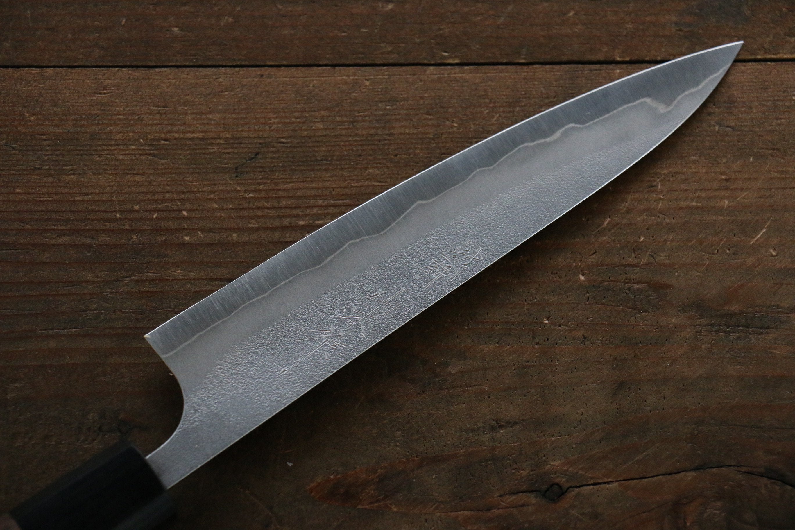 Nao Yamamoto Japanese Silver Steel Nashiji No.3 Petty Utility Knife 150mm (6 Inch) with Walnut Handle - Perfect for Slicing, Peeling & Precision Kitchen Tasks
