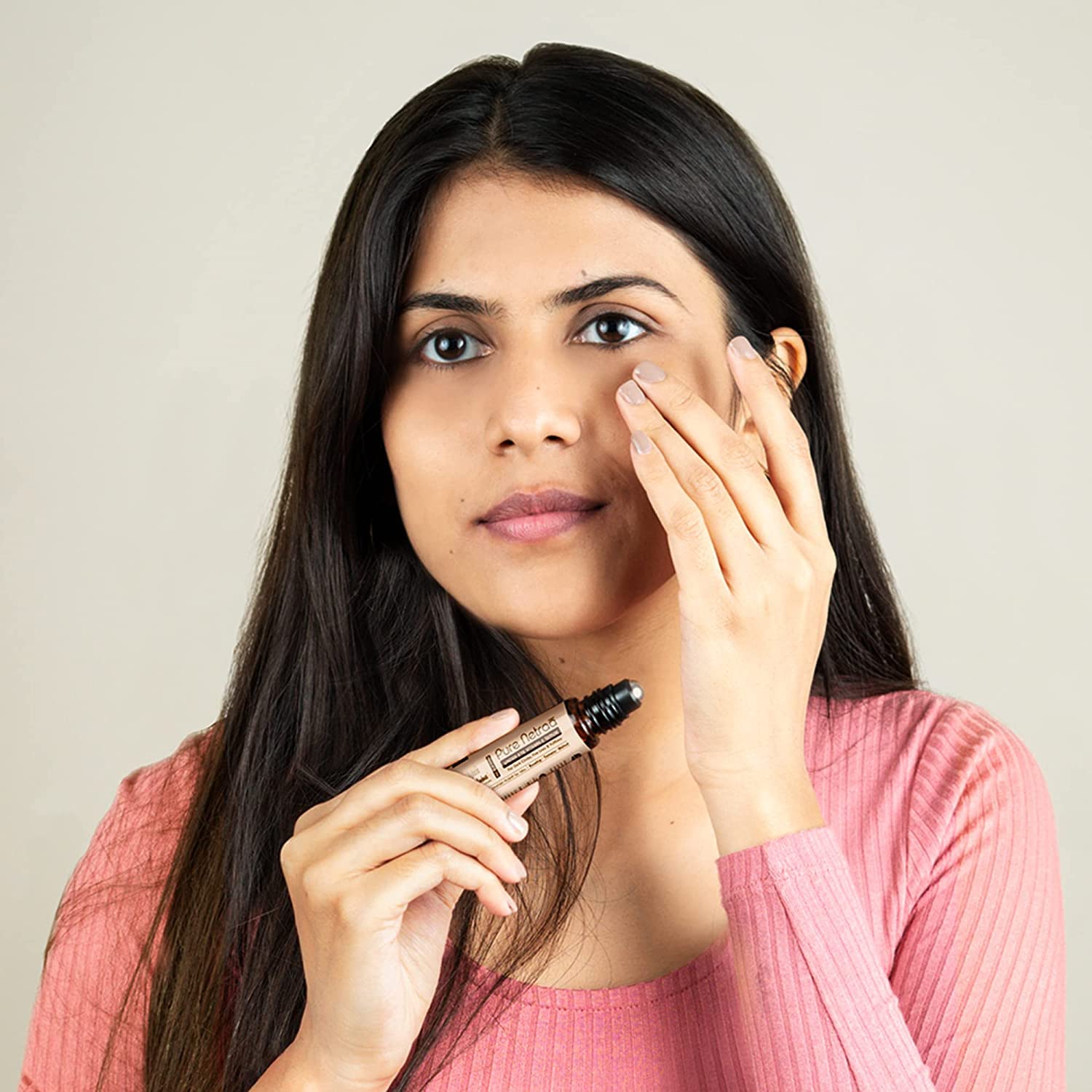 Pure Netraa Vitamin E Under Eye Serum for Dark Circles, Wrinkles & Puffiness | 100% Natural Ayurvedic Eye Cream with Rosehip, Tamanu & Walnut | Fresh Made, Deep Soaked in Dhataki for 14 Hours | Perfect for Nighttime Skincare & Morning Refreshment