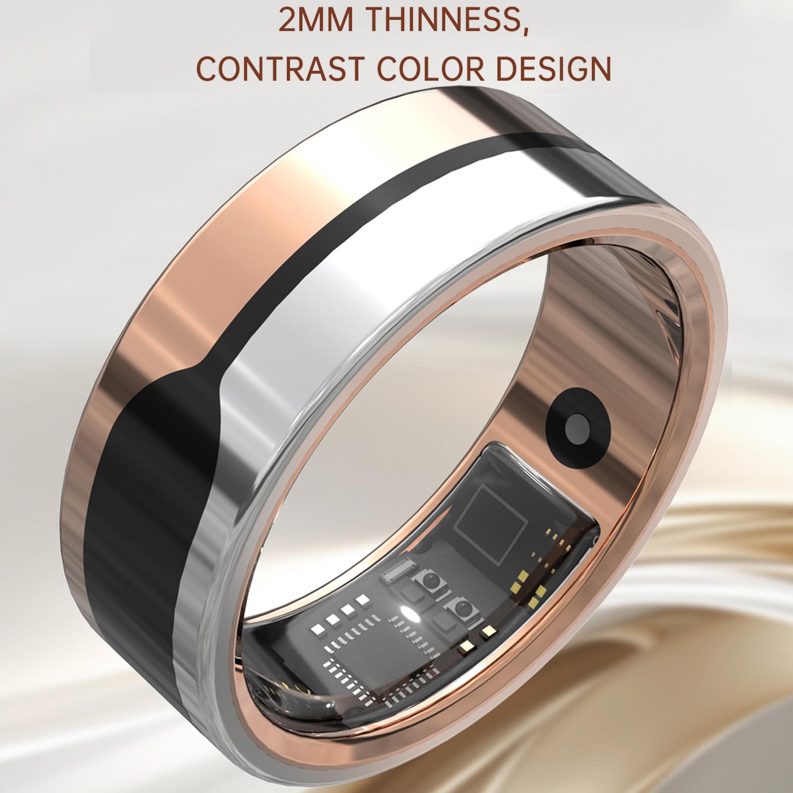 Smart Fitness Ring with Heart Rate & Sleep Tracking for Active Lifestyles