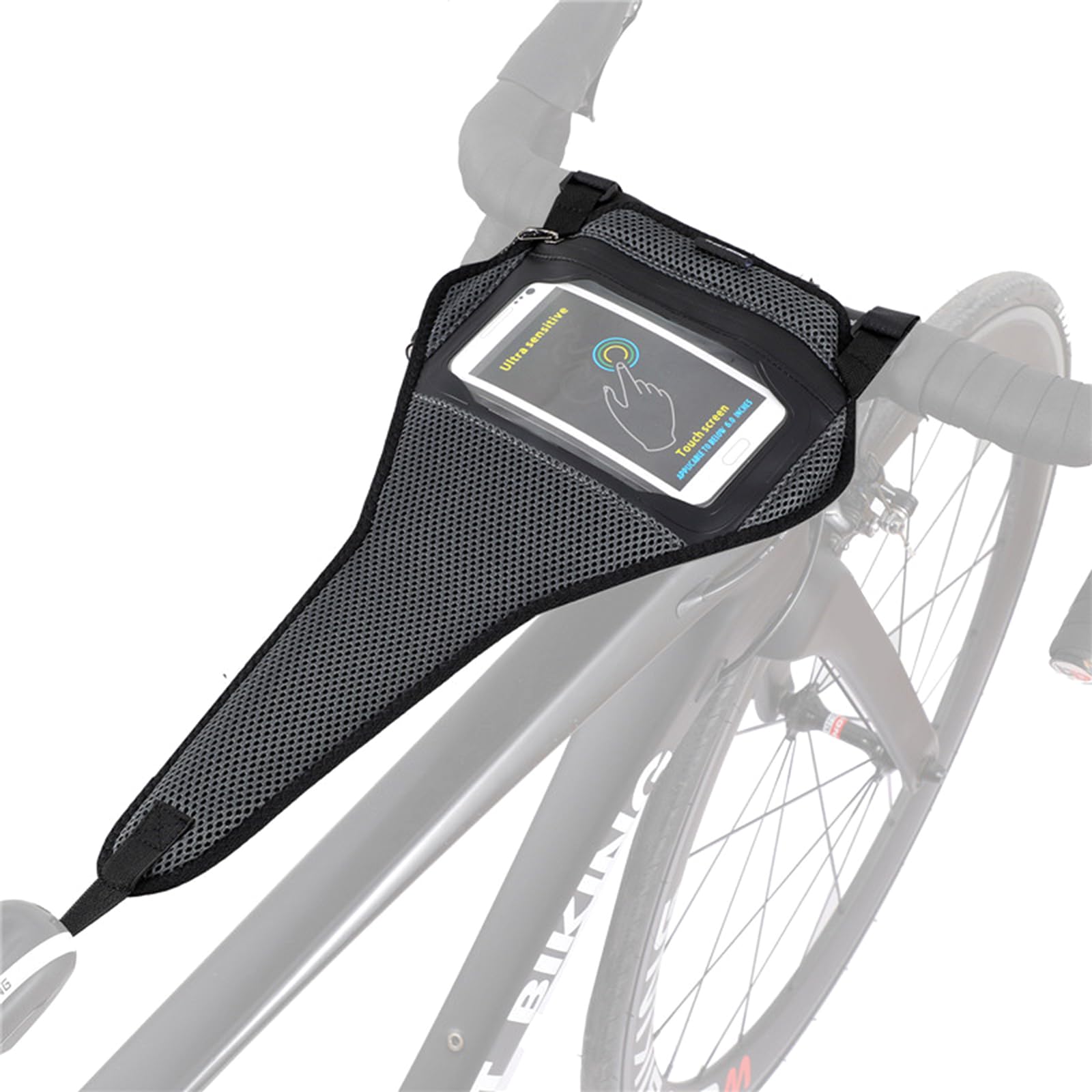 NUEAYMS Bike Sweat Guard - Quick Drying Indoor Cycling Sweat Net for Road Bikes & Trainers - Frame Protector Cover & Towel - Perfect for Indoor Training, Spin Classes & Home Gym Workouts