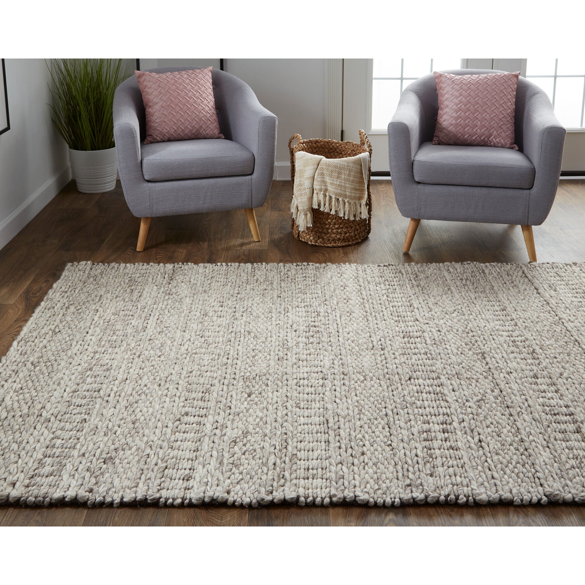 Premium Handmade Berkeley Oatmeal Rug - Soft & Durable Natural Fiber Area Rug for Living Room, Bedroom, Dining Room - Eco-Friendly Home Decor for Cozy Spaces