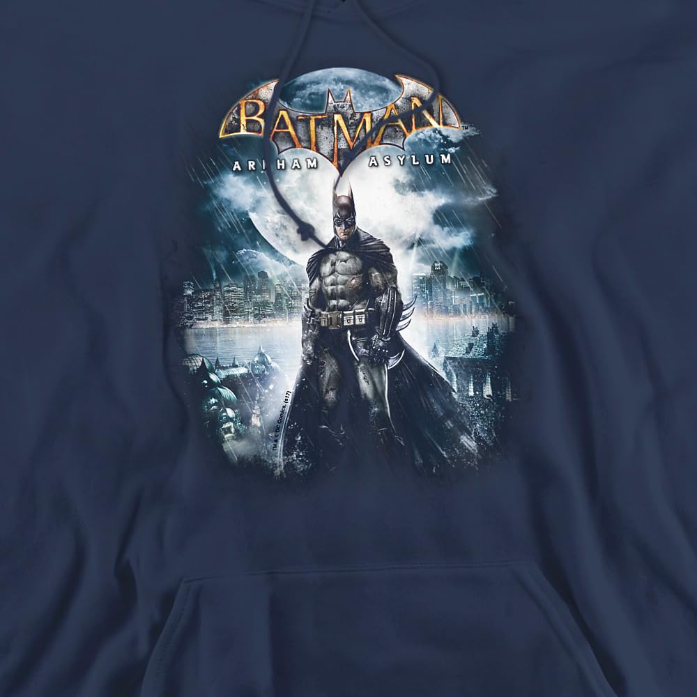 Trevco Batman AA Game Cover Unisex Adult Pullover Hoodie - Soft & Comfortable for Casual Wear, Cosplay & Gaming Events