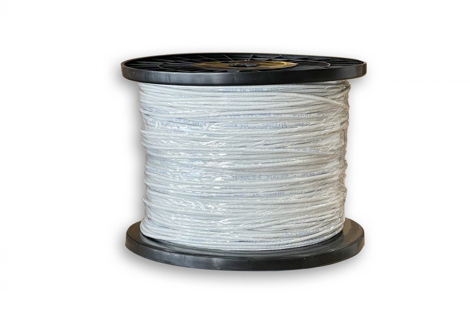 CAT.6A Slim Ethernet Bulk Cable, 1000ft White - High-Speed Internet & Network Cable for Home, Office & Gaming Setup