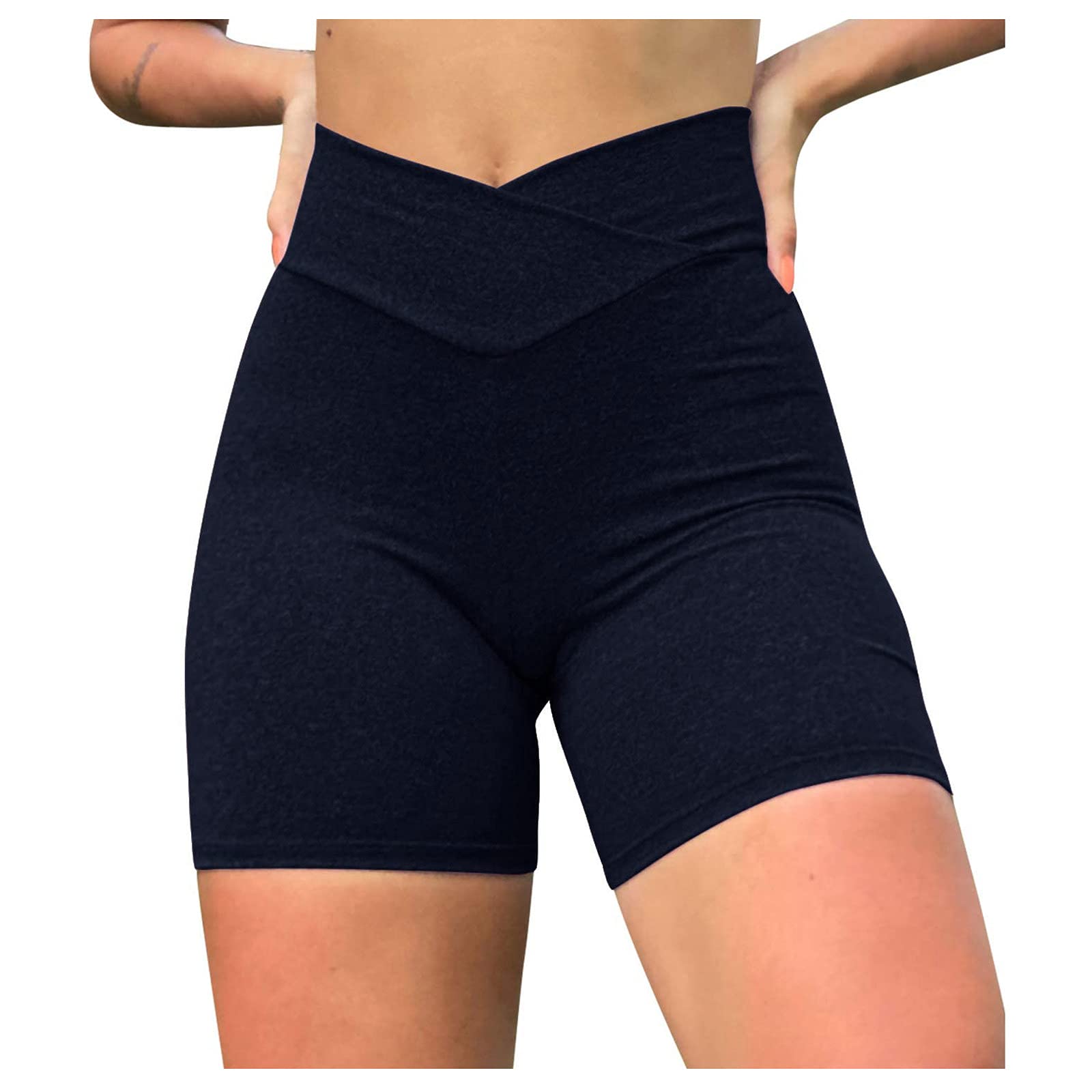 Women's Flowy Yoga Shorts with Pockets - Soft Cotton Athletic Workout Shorts for Running, Fitness & Yoga - Perfect for Gym, Lounge & Outdoor Activities
