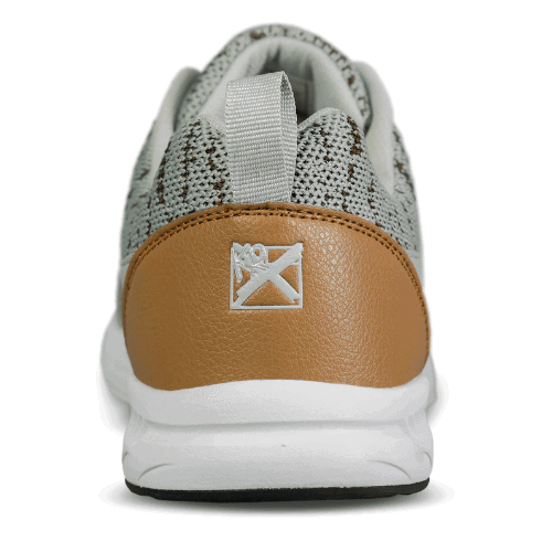KR Strikeforce Flyer Mesh Lite Grey/Tan Men's Athletic Bowling Shoes - Lightweight Comfort for Competitive Play & League Nights