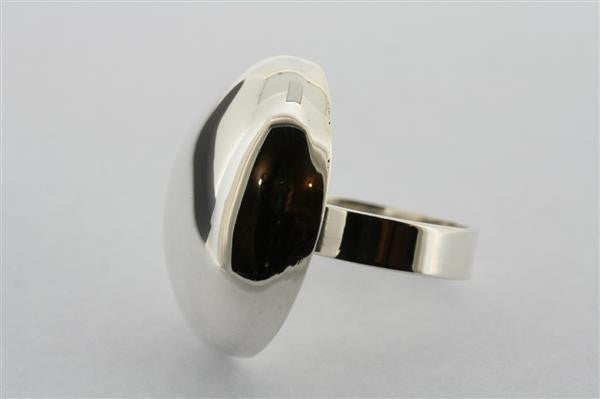Oval Bubble Ring for Women - Elegant Stackable Gold or Silver Plated Jewelry - Perfect for Everyday Wear, Gifts & Special Occasions