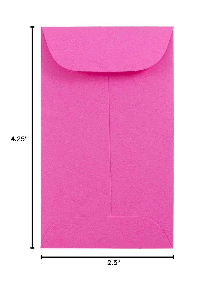 JAM PAPER #3 Coin Business Colored Envelopes - 2.5