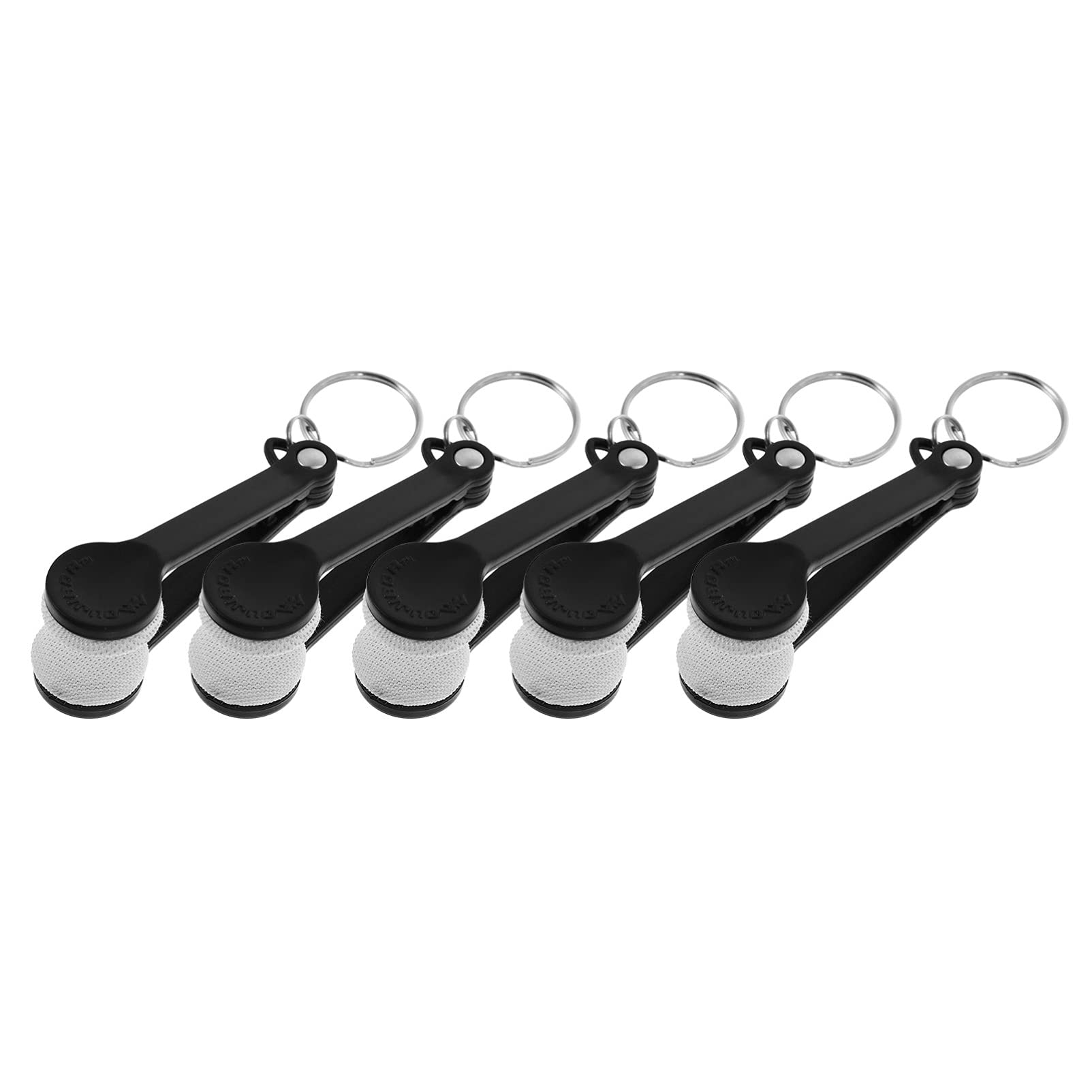 Healifty 5-Pack Portable Eyeglass Cleaning Brushes - Microfiber Lens Cleaner for Glasses & Spectacles - Compact Travel Eyewear Cleaning Kit for Home, Office, Car & On-The-Go Use