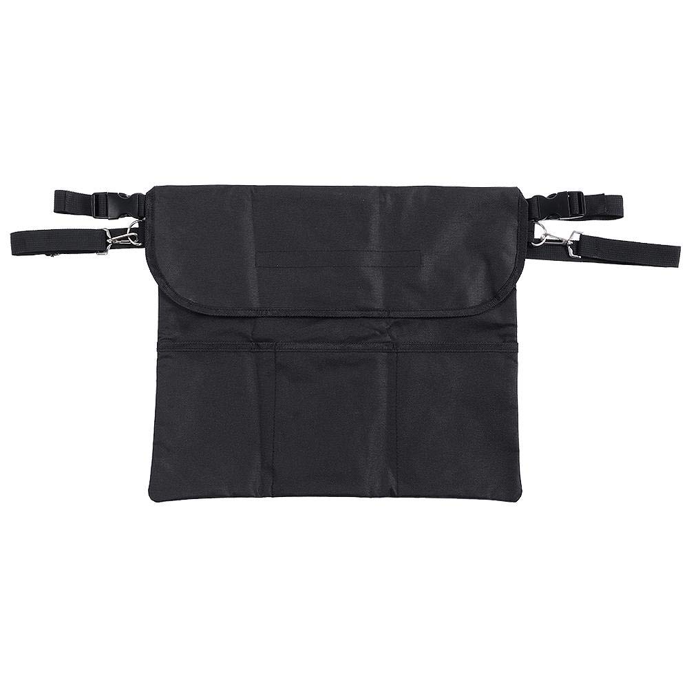 FTVOGUE Black Wearproof Oxford Fabric Storage Organizer Bag for Chair & Wheelchair - 43x35.5cm - Space Saving Home Organization, Gardening Supplies - Perfect for Bedroom, Office & Travel Storage