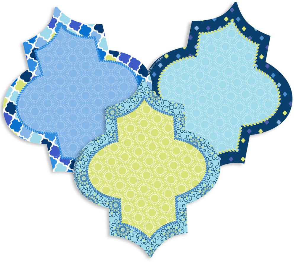 Blue Harmony Assorted Diamonds Paper Cut Outs - DIY Scrapbooking, Card Making & Home Decor Craft Supplies