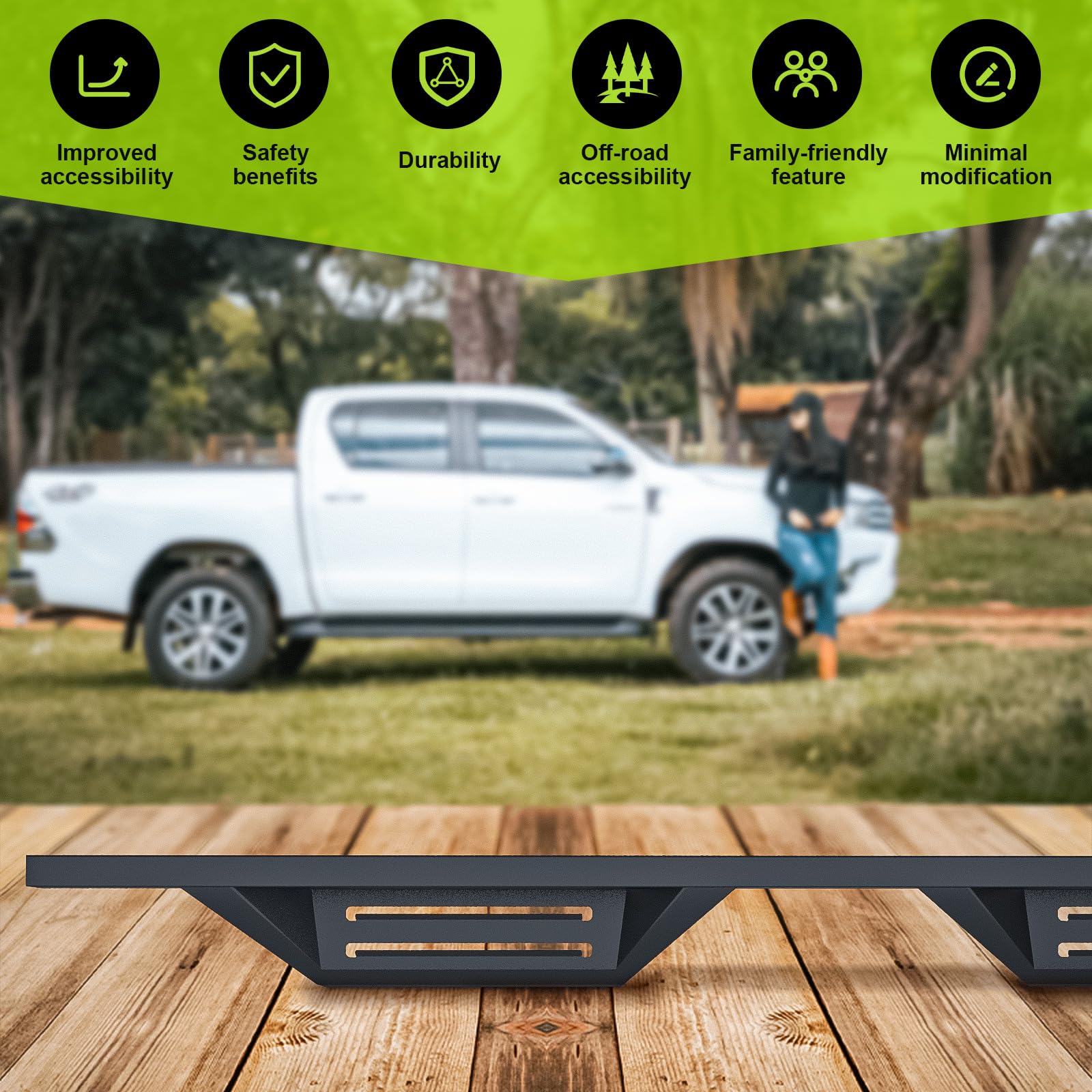 ONINE Drop Steps Custom Fit Running Boards for 2019-2025 Chevy Silverado/GMC Sierra 1500 & 2020-2025 Chevy Silverado/GMC Sierra 2500HD 3500HD Crew Cab - Textured Black Side Steps Nerf Bars Rock Sliders - Perfect for Off-Roading & Truck Access