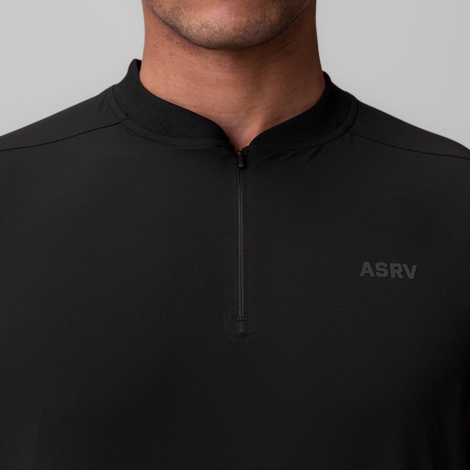ASRV Tetra Lite Ice Zip Tee - Men's Performance Cooling Workout Shirt with Moisture Wicking Technology for Running, Gym & Outdoor Activities