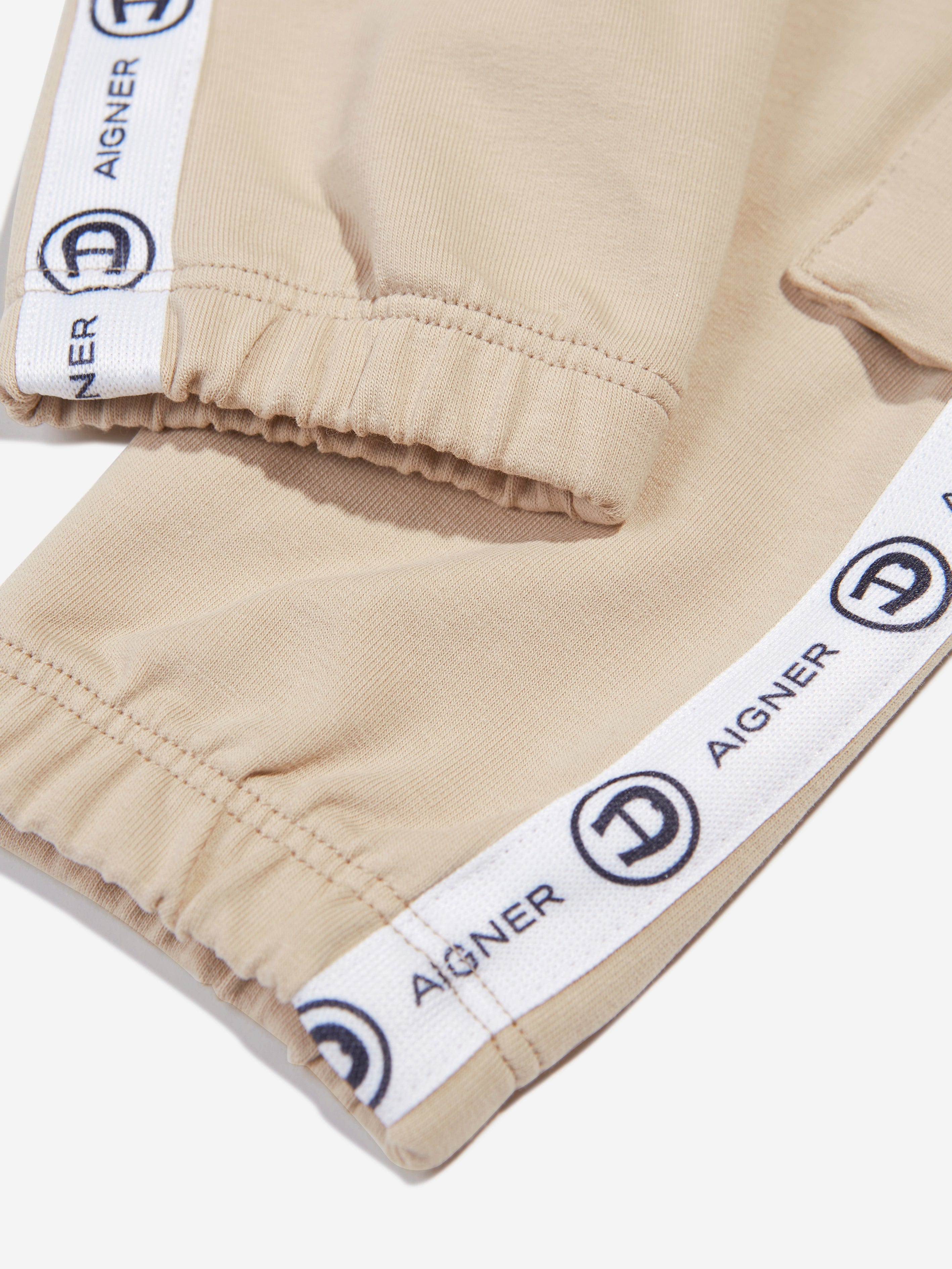 Aigner Baby Boys Cargo Jogger Pants - Soft Beige Casual Pants for Toddlers, Comfortable Playwear for Outdoor Activities & Daily Wear