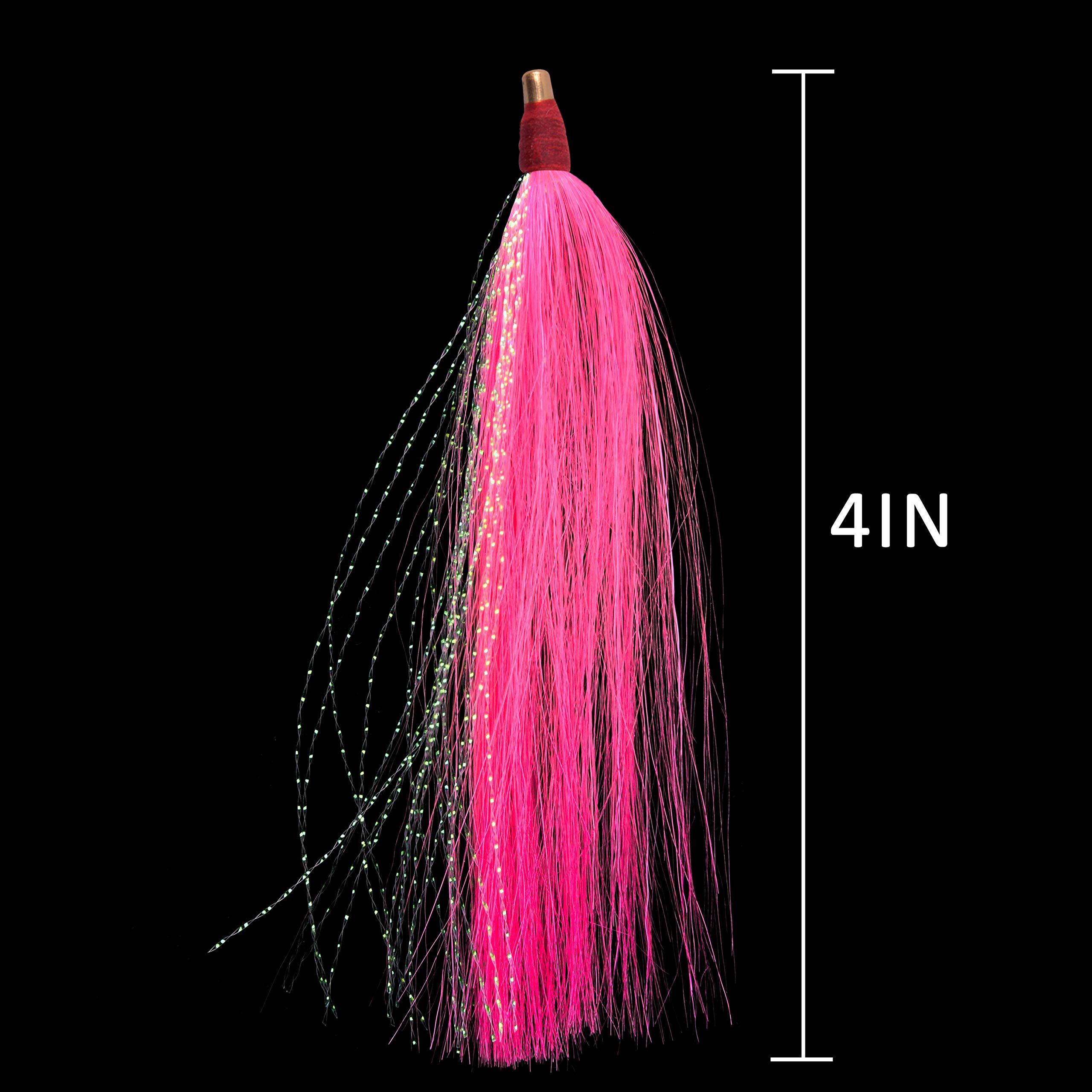 Bucktail Fishing Lures 10pcs - Saltwater Cod Teaser Kit for Surf Casting