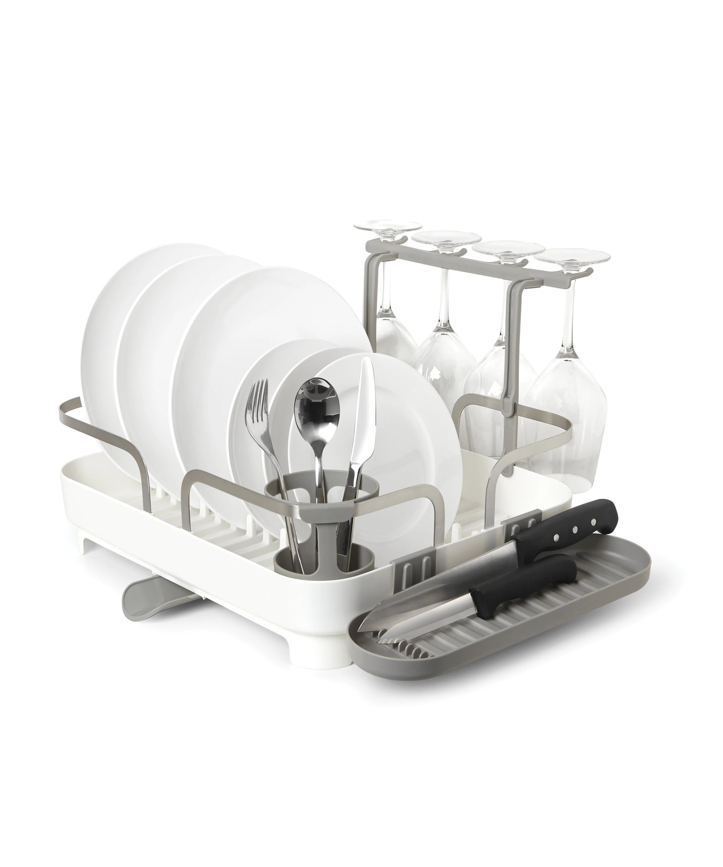 Stainless Steel Holster Dish Rack - Space Saving Kitchen Organizer for Plates, Bowls & Utensils - Perfect for Small Apartments, RVs & Compact Kitchens