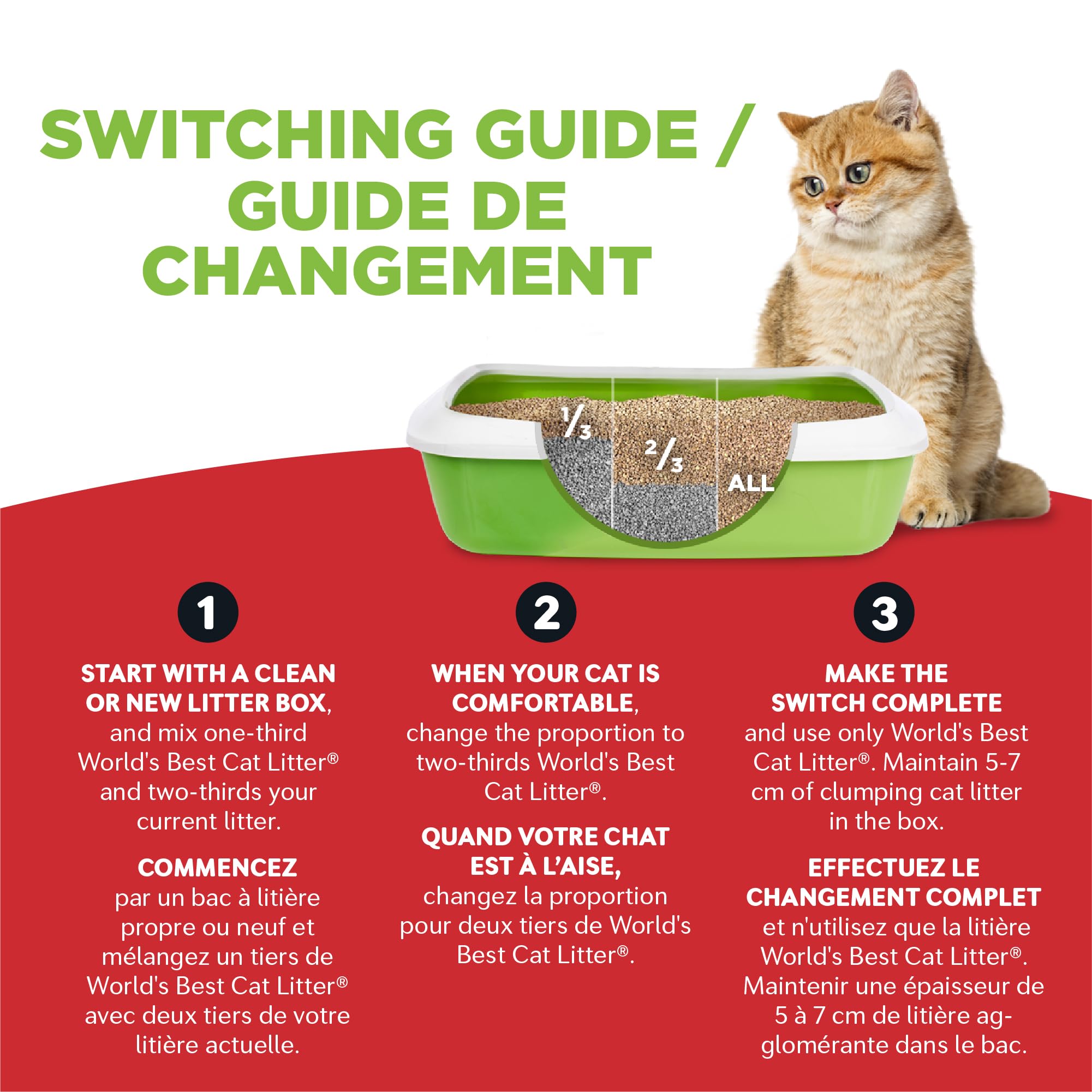 Premium Clumping Cat Litter for Multiple Cats - World's Best Scoopable Formula, 14lb Bag - Ideal for Odor Control & Easy Cleanup in Multi-Cat Households