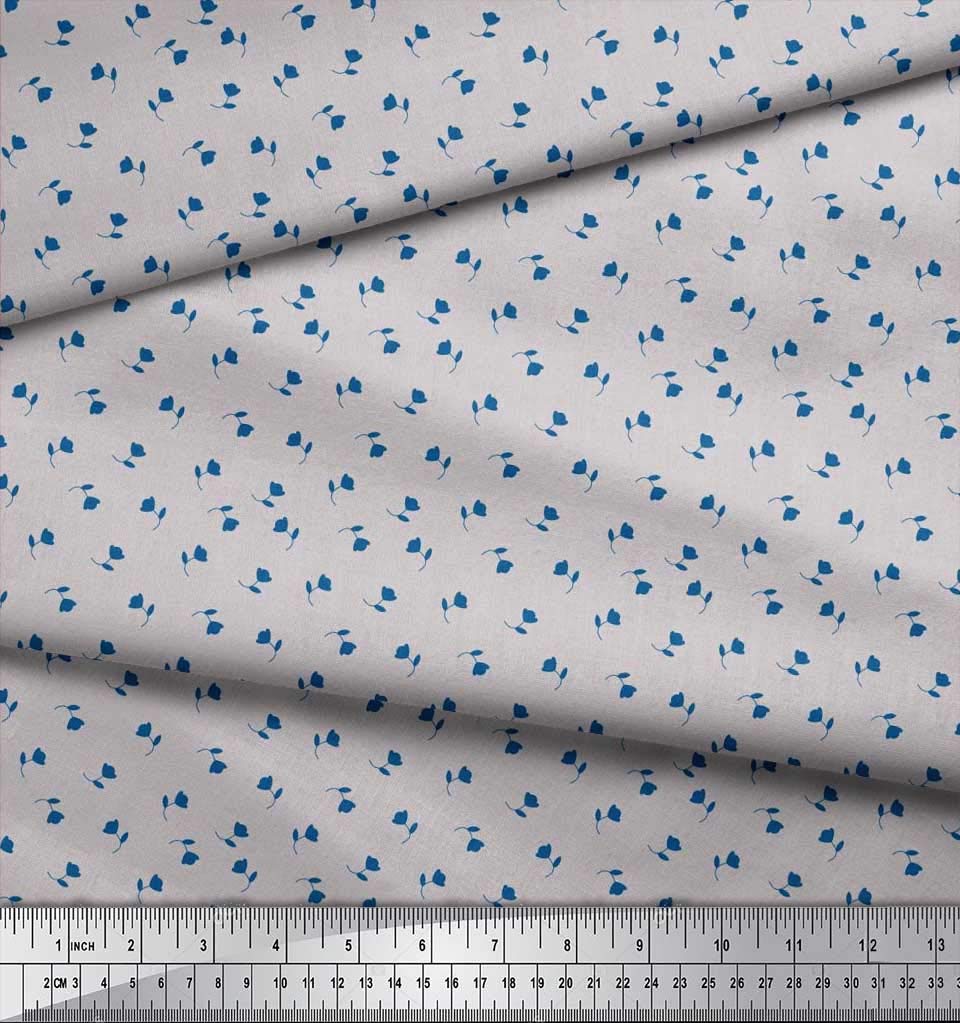 Soimoi Moss Georgette Brown Fabric by The Yard - 42 Inch Wide Printed Floral Leaves Design - Lightweight Flowy Dressmaking Material for DIY Dresses, Blouses, Scarves & Home Decor Projects