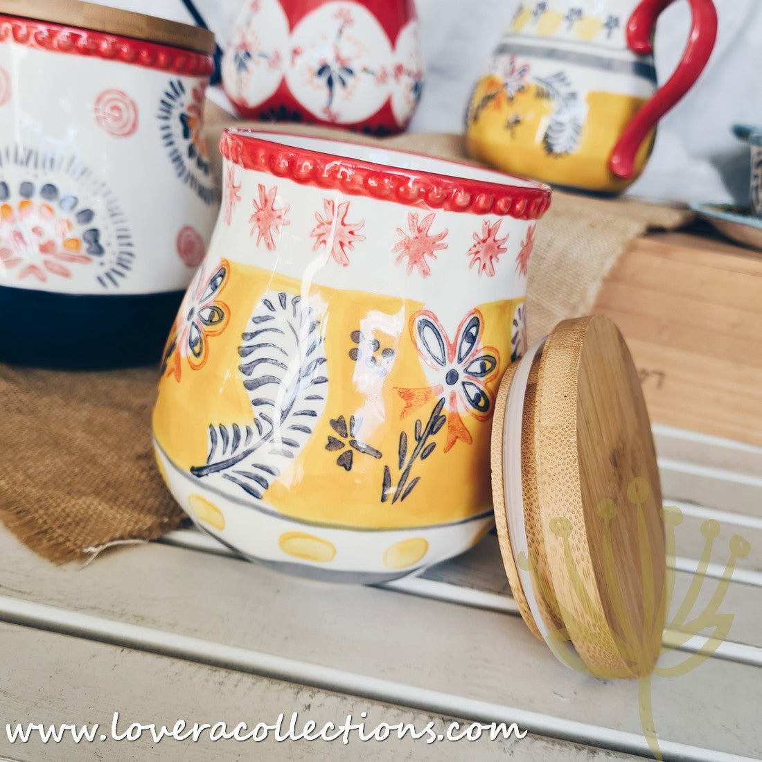 Afrocentric Yellow Dinnerware & Serveware Set - Modern African-Inspired Plates, Bowls & Serving Dishes for Stylish Dining & Entertaining
