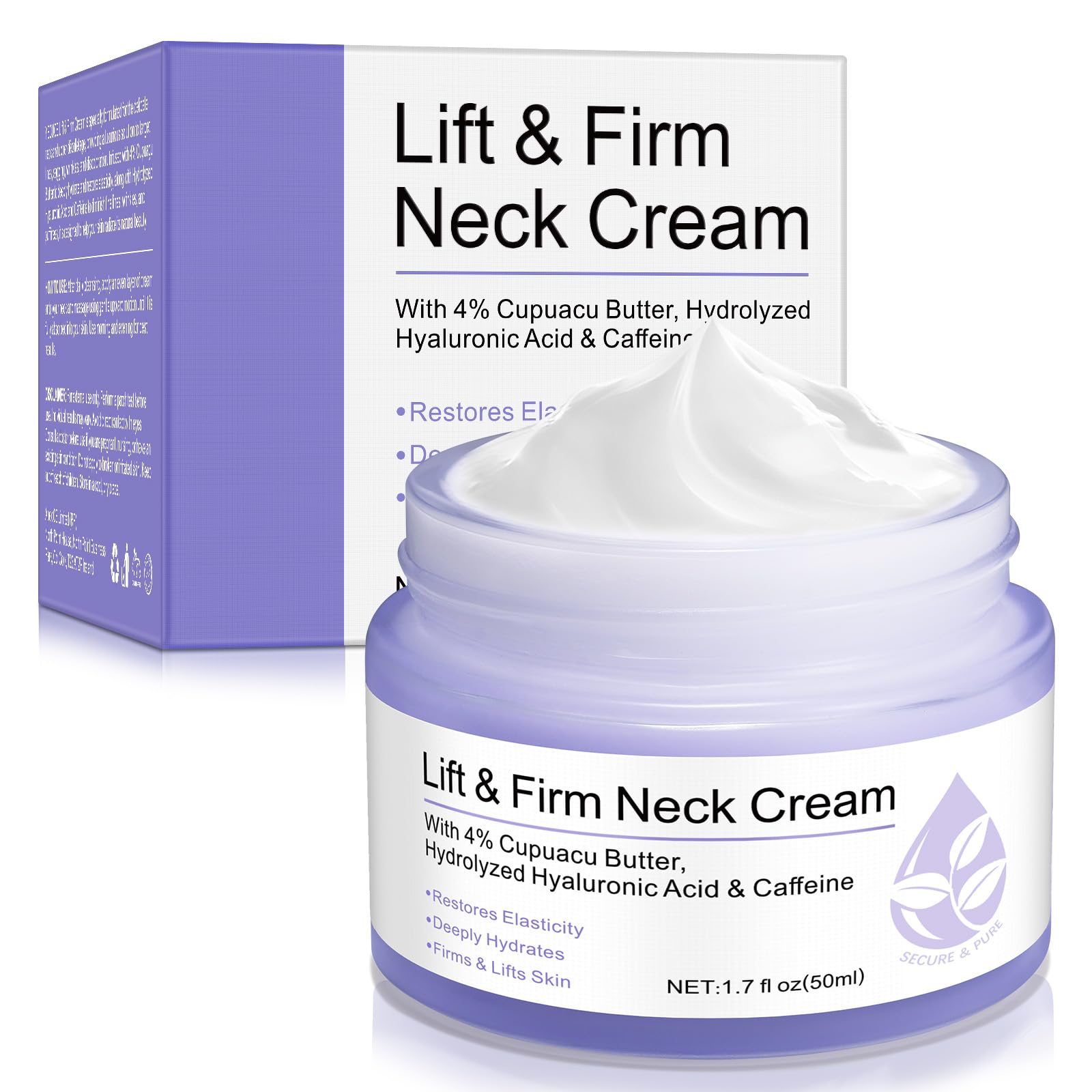 Anti-Aging Neck Firming Cream - Tightening & Lifting Treatment for Sagging Skin | Moisturizing Neck Cream for Crepey Skin & Wrinkles | Daily Skincare Routine for Youthful Neck & Décolleté