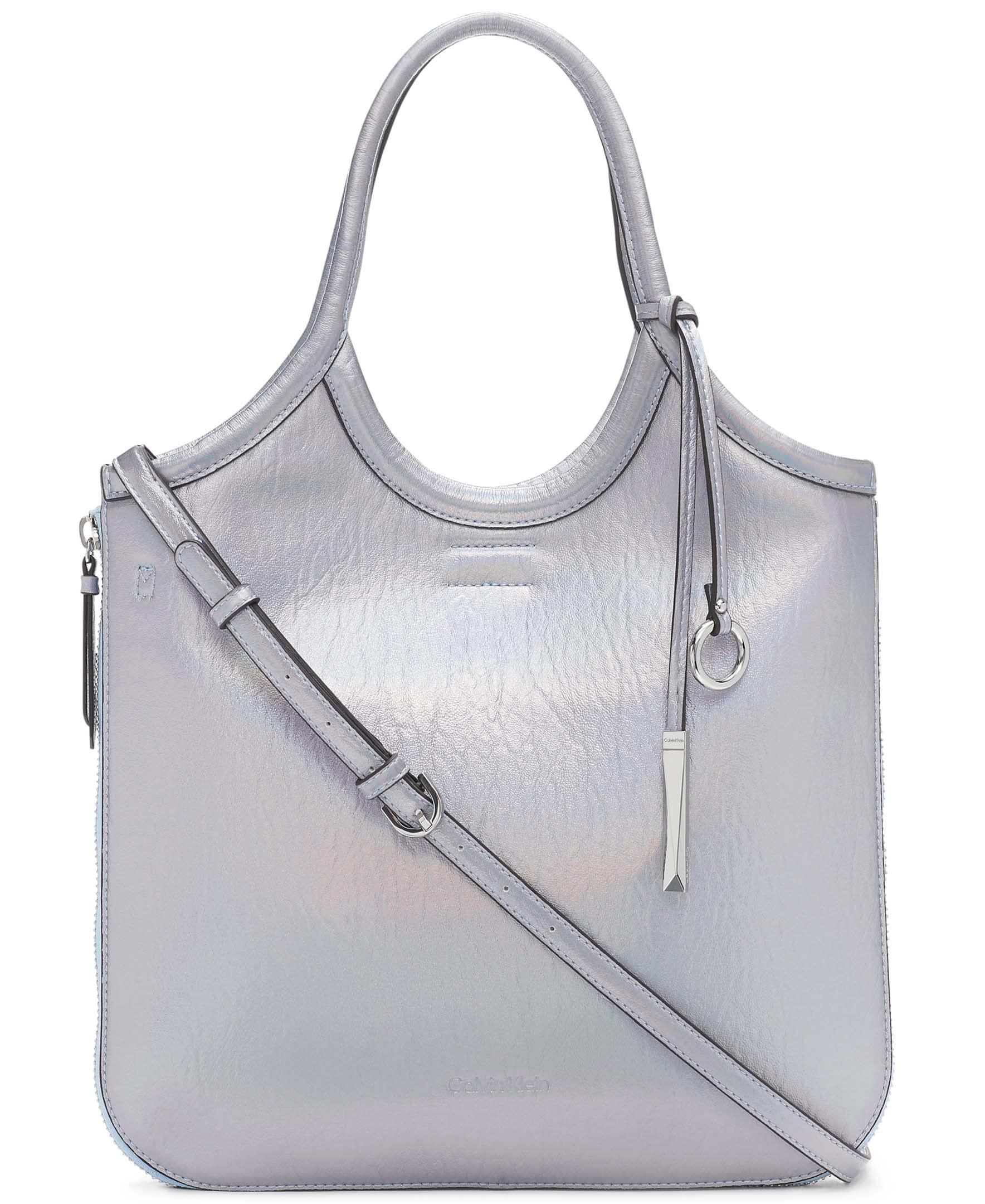 Calvin Klein Gabrianna Novelty Slim Side Zip Tote Bag for Women - Stylish Work & Travel Handbag with Side Zipper Pocket | Perfect for Office, Commute & Weekend Getaways