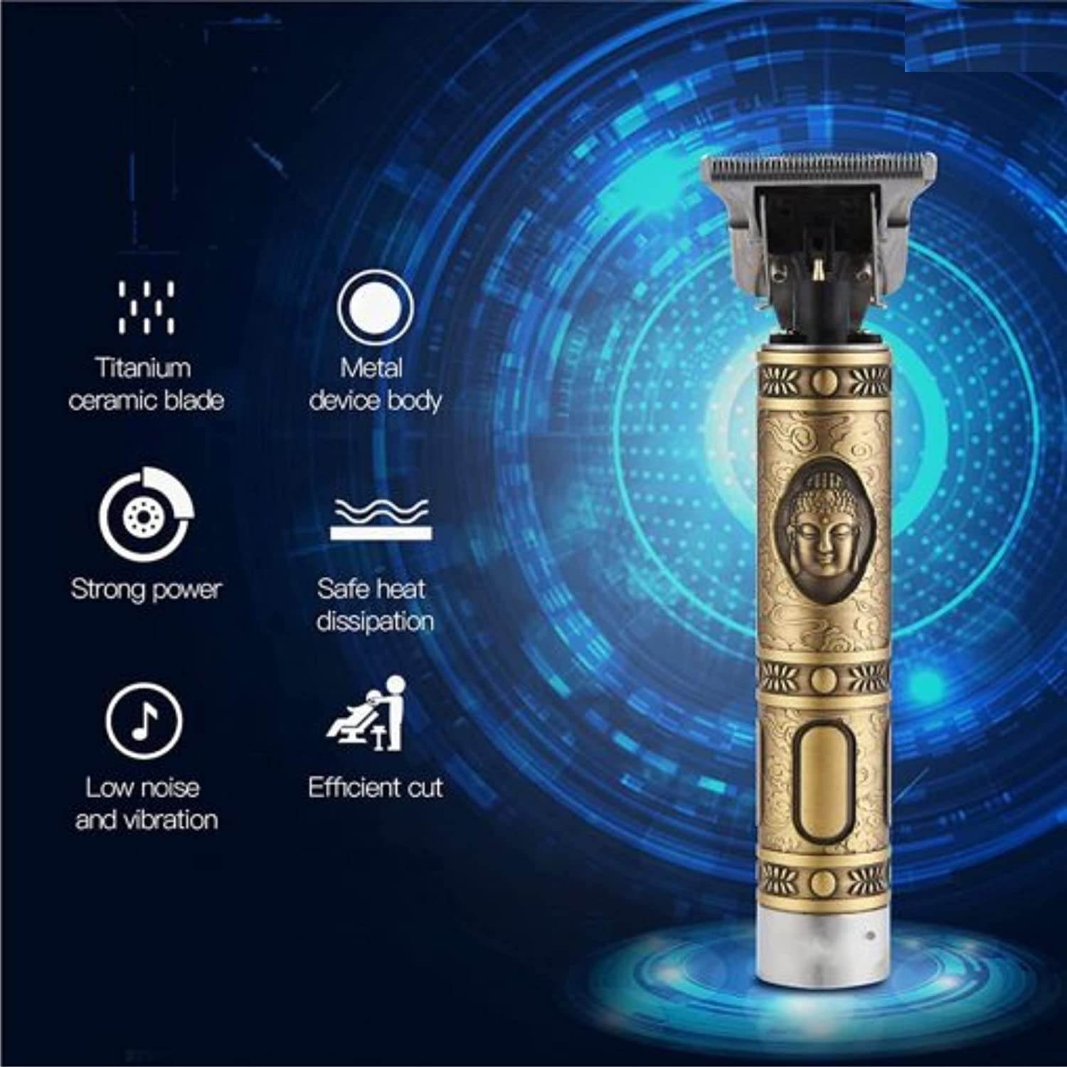 SYGNIUS Professional Electric Hair Clipper for Men - Cordless Hair Trimmer with Zero Gap, Beard & Body Grooming Kit - Perfect for Home, Barber Shop & Travel Use