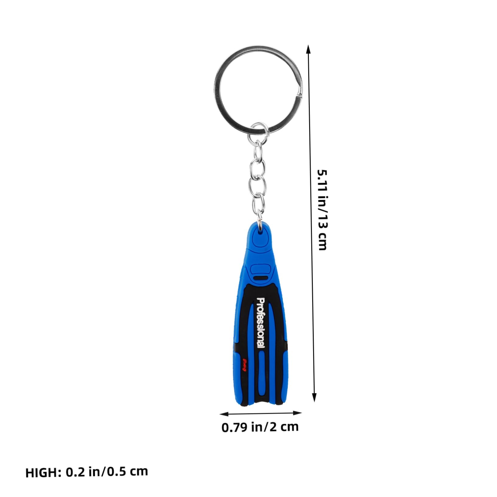 HANABASS Elegant Diving Keychain Backpack Keyring - Zinc Alloy & Silicone, Durable Fashionable Key Holder for Scuba Diving, Swimming, Beach Trips & Outdoor Adventures