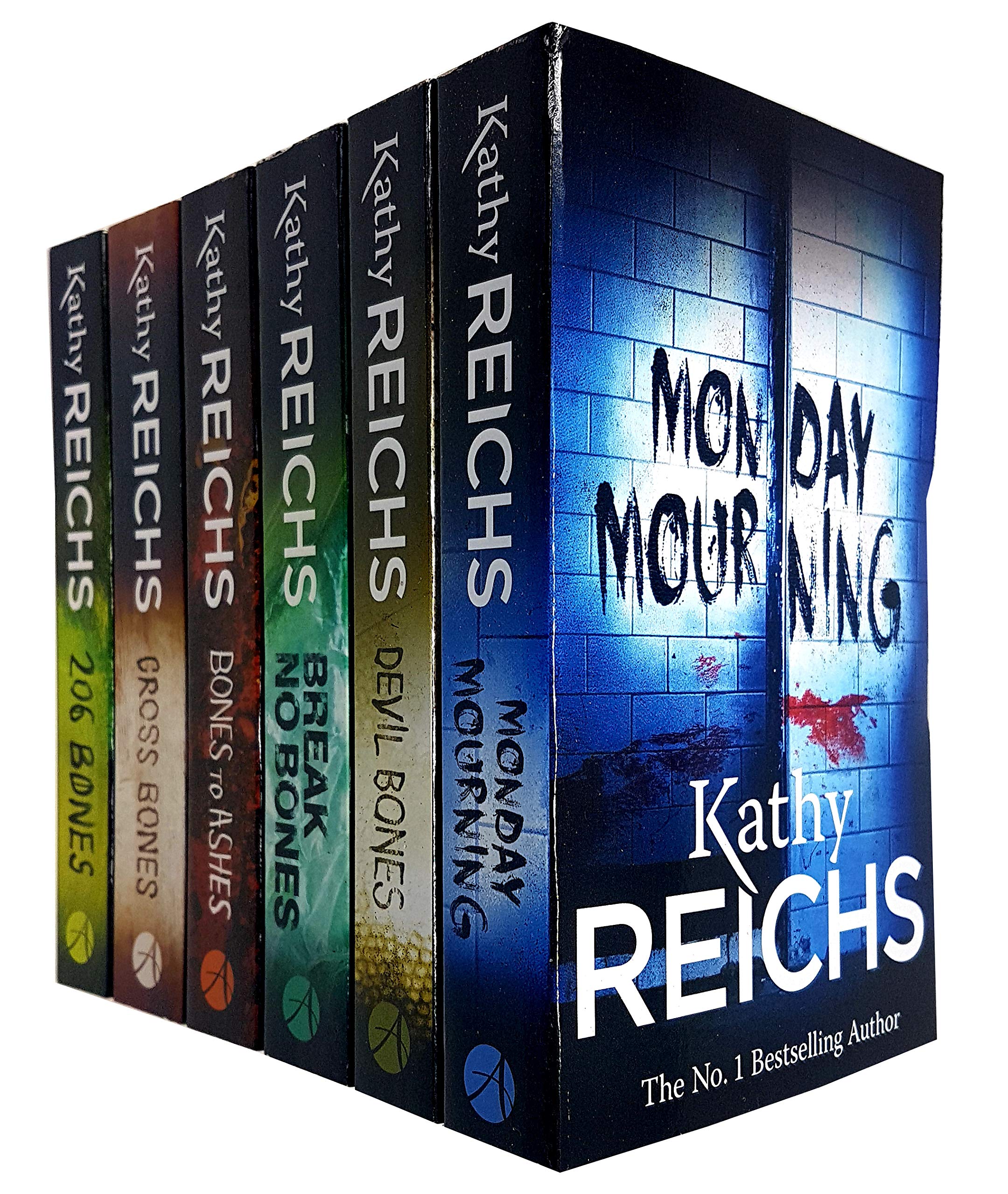 Kathy Reichs Temperance Brennan Series 2 Collection - 6 Mystery Crime Novels Set (Monday Mourning, Cross Bones, Break No Bones, Bones to Ashes, Devil Bones, 206 Bones) | Perfect for Crime Fiction Lovers & Forensic Science Enthusiasts