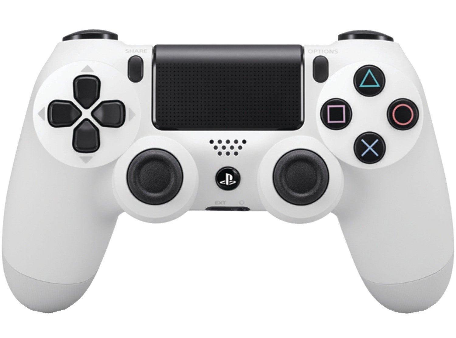 Wireless PS4 DualShock 4 Controller - Glacier White | Compatible with PlayStation 4 & PC Gaming | Ergonomic Design for Long Gaming Sessions