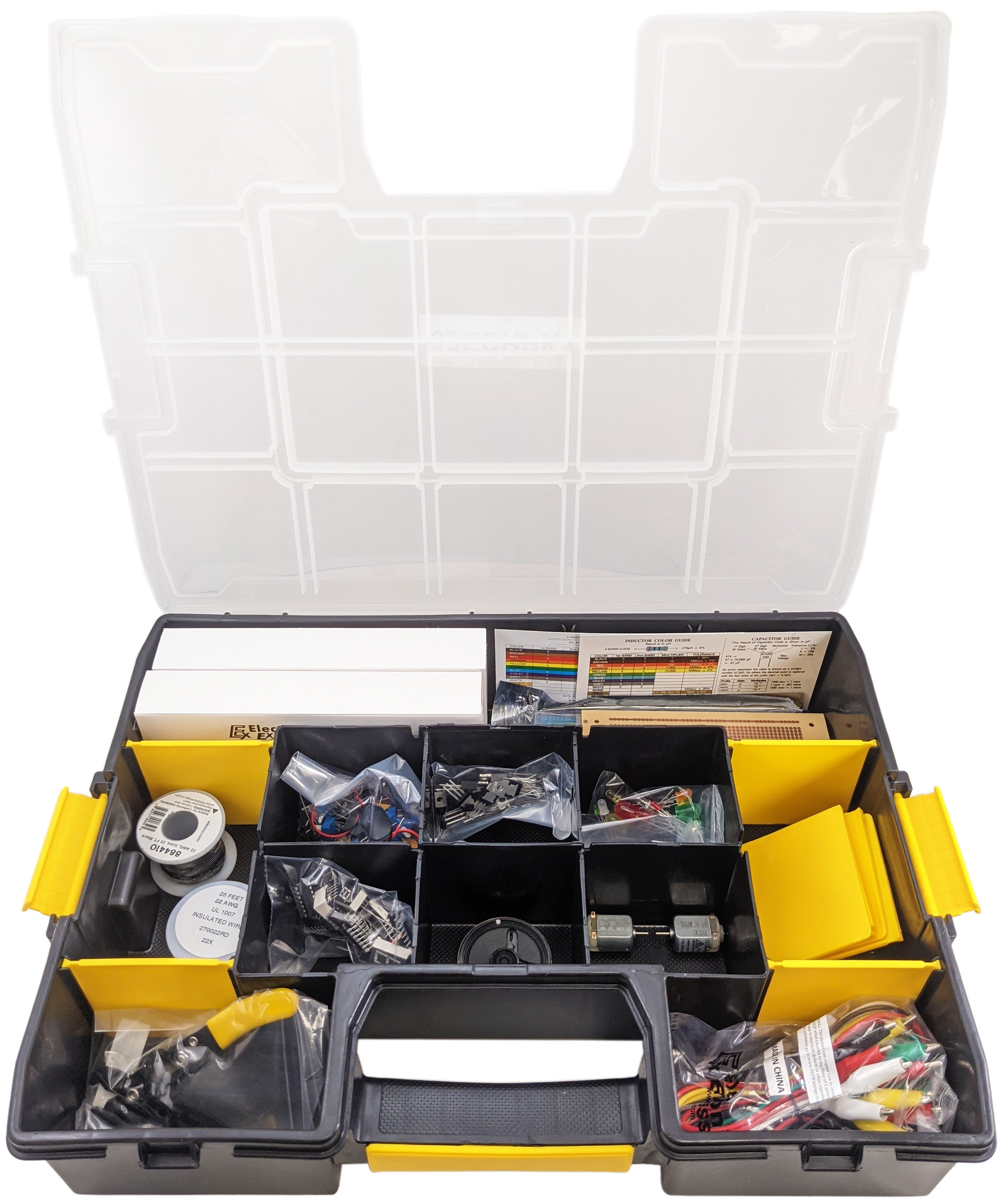 Best Electronics Components Hobby Pack for DIY Projects - Resistors, Capacitors, LEDs & More - Perfect for Arduino, Raspberry Pi & STEM Learning