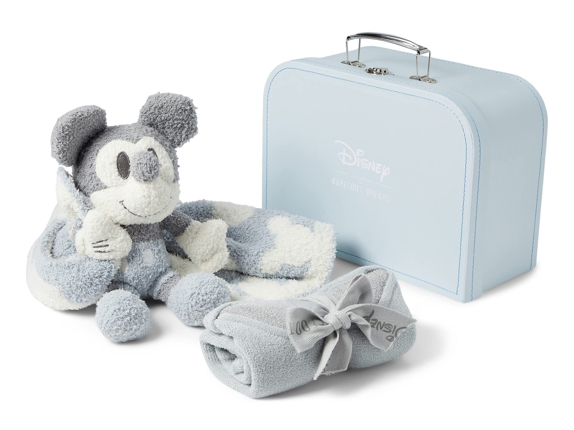 Barefoot Dreams Baby-Boys CozyChic Ultra Lite® Disney Mickey Mouse Infant Set - Soft & Comfortable Outfit for Newborns - Perfect for Playtime, Naptime & Photo Shoots