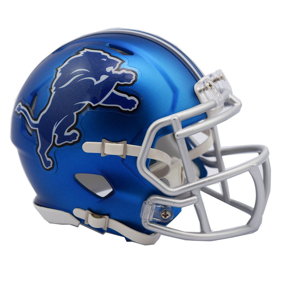 Detroit Lions Blaze Speed Mini Helmet - Collectible NFL Football Helmet Replica for Fans & Decor - Perfect for Game Day, Man Cave, or Sports Memorabilia Display