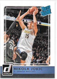 Nikola Jokic 2015-16 Donruss Denver Nuggets Rated Rookie Basketball Card #215 - Perfect for NBA Collectors and Sports Memorabilia Enthusiasts