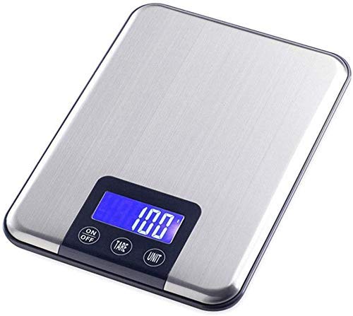 High Precision 5kg/1g Digital Kitchen Scale - Stainless Steel Electronic Food Weighing Scale for Baking, Cooking, and Portion Control | Perfect for Home & Professional Use