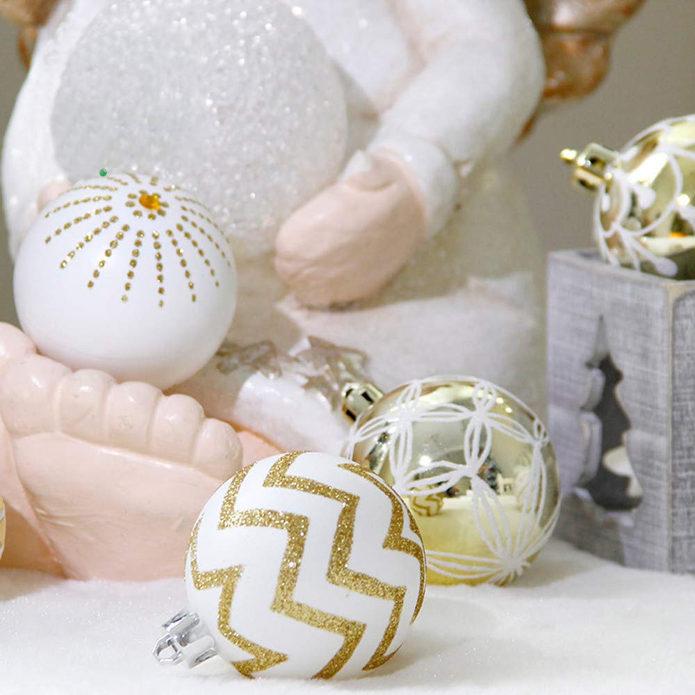 30Pcs Christmas Hanging Balls Baubles - Shatterproof Xmas Tree Ornaments for Holiday Party Decorations, Christmas & New Year Decor - Perfect for Home, Office, and Outdoor Decorating