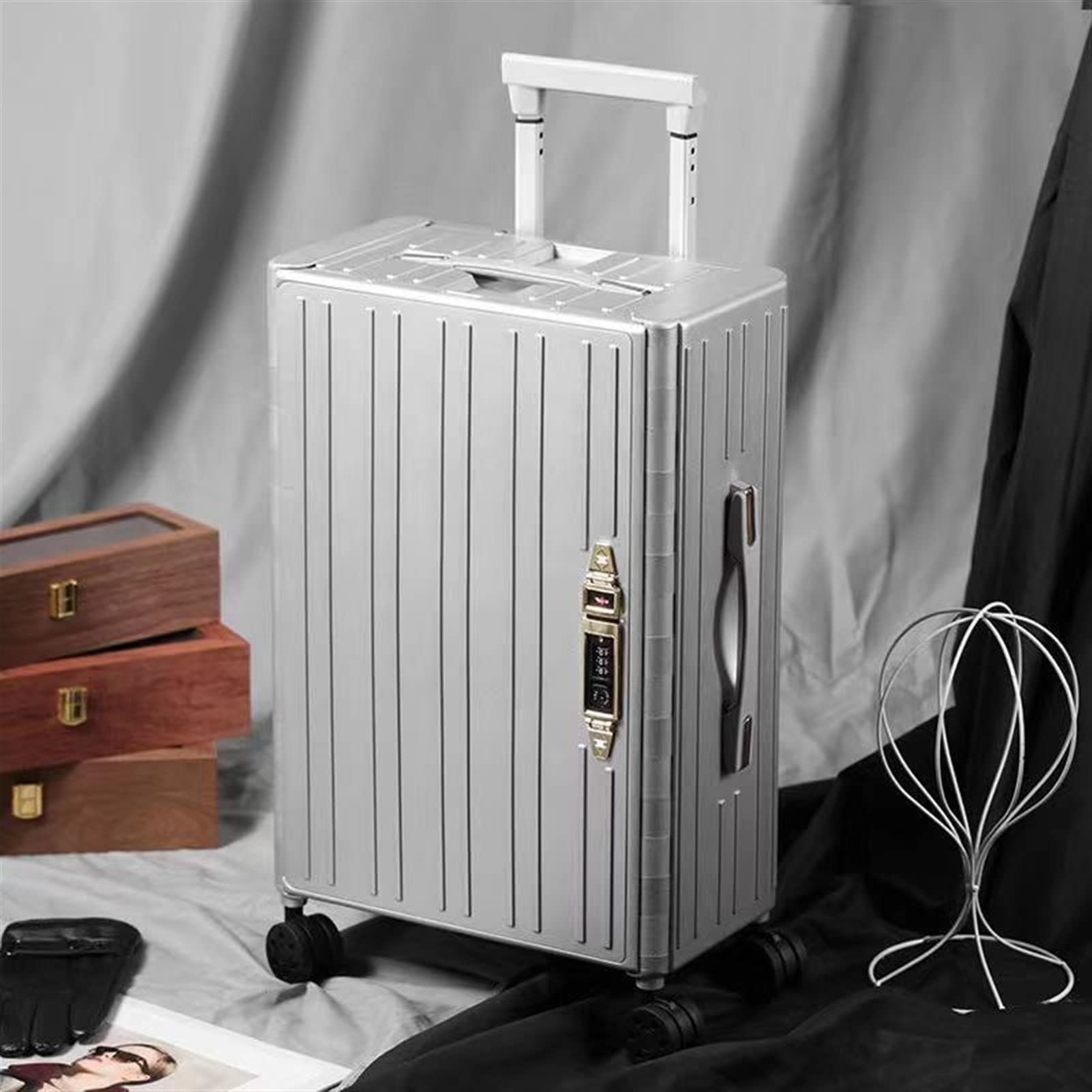 Expandable 3-Piece Hardshell Luggage Set with Spinner Wheels & TSA Lock - 20