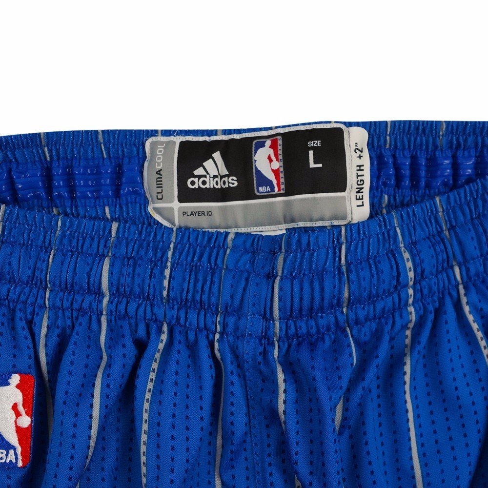 Adidas Orlando Magic NBA Blue Authentic On-Court Climacool Team Game Shorts for Men - Breathable Performance Basketball Shorts for Training, Games & Casual Wear