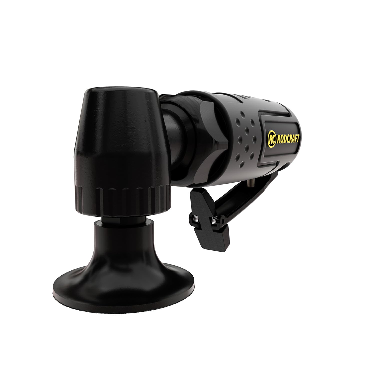 RC7601 Mini Air Disc Sander Angled - Compact Pneumatic Tool for Woodworking, Metal Polishing & DIY Projects | Perfect for Tight Spaces & Detailed Sanding